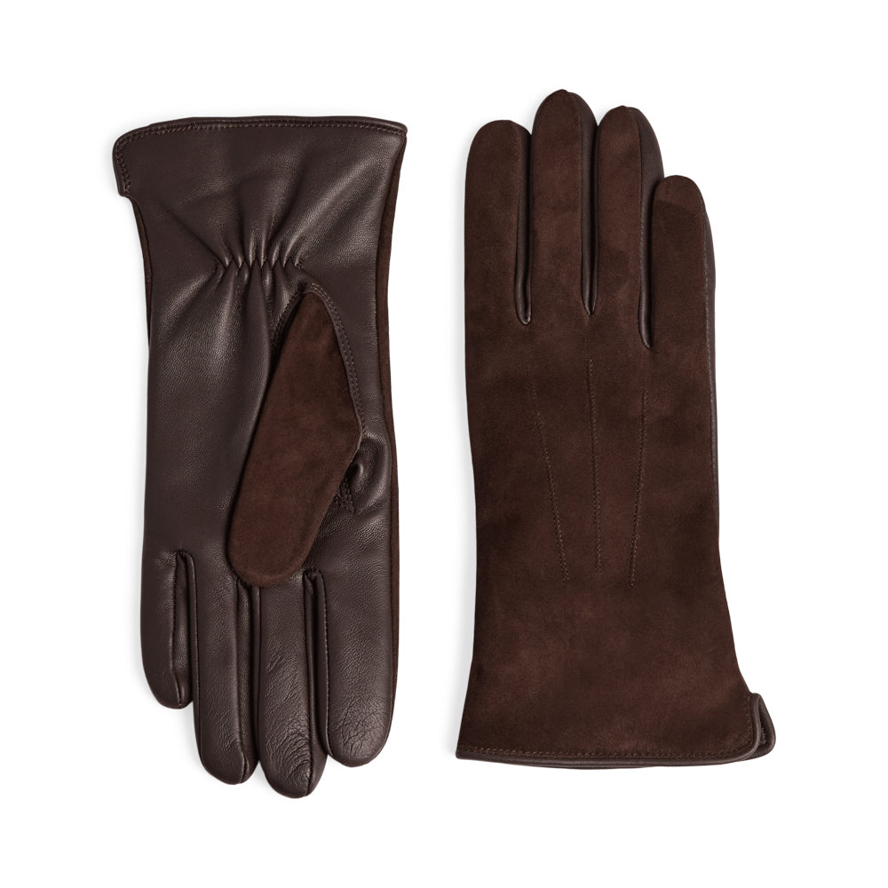 CariannaMBG Glove Suede dark brown