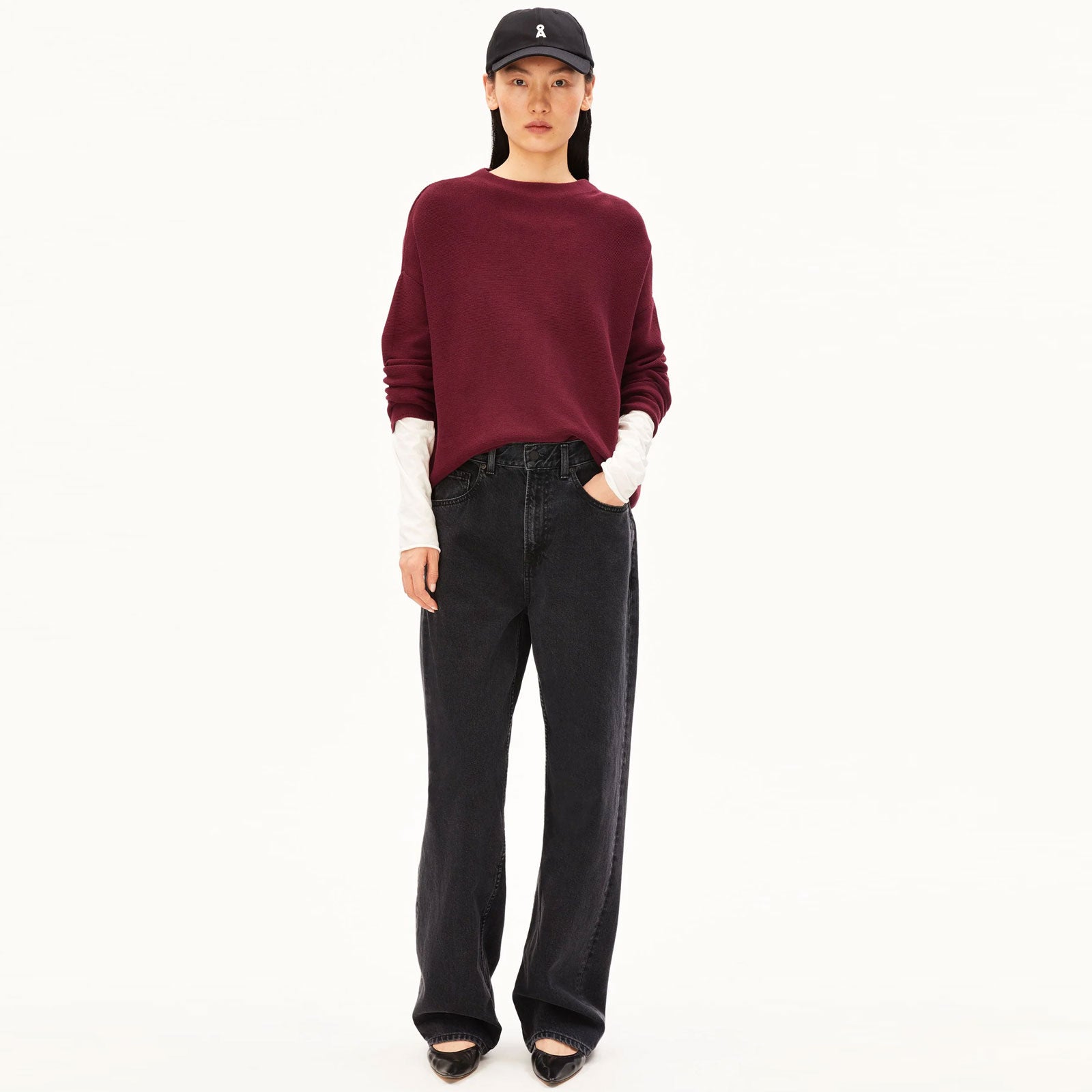 Merinaa Links Links Jumper velvet red