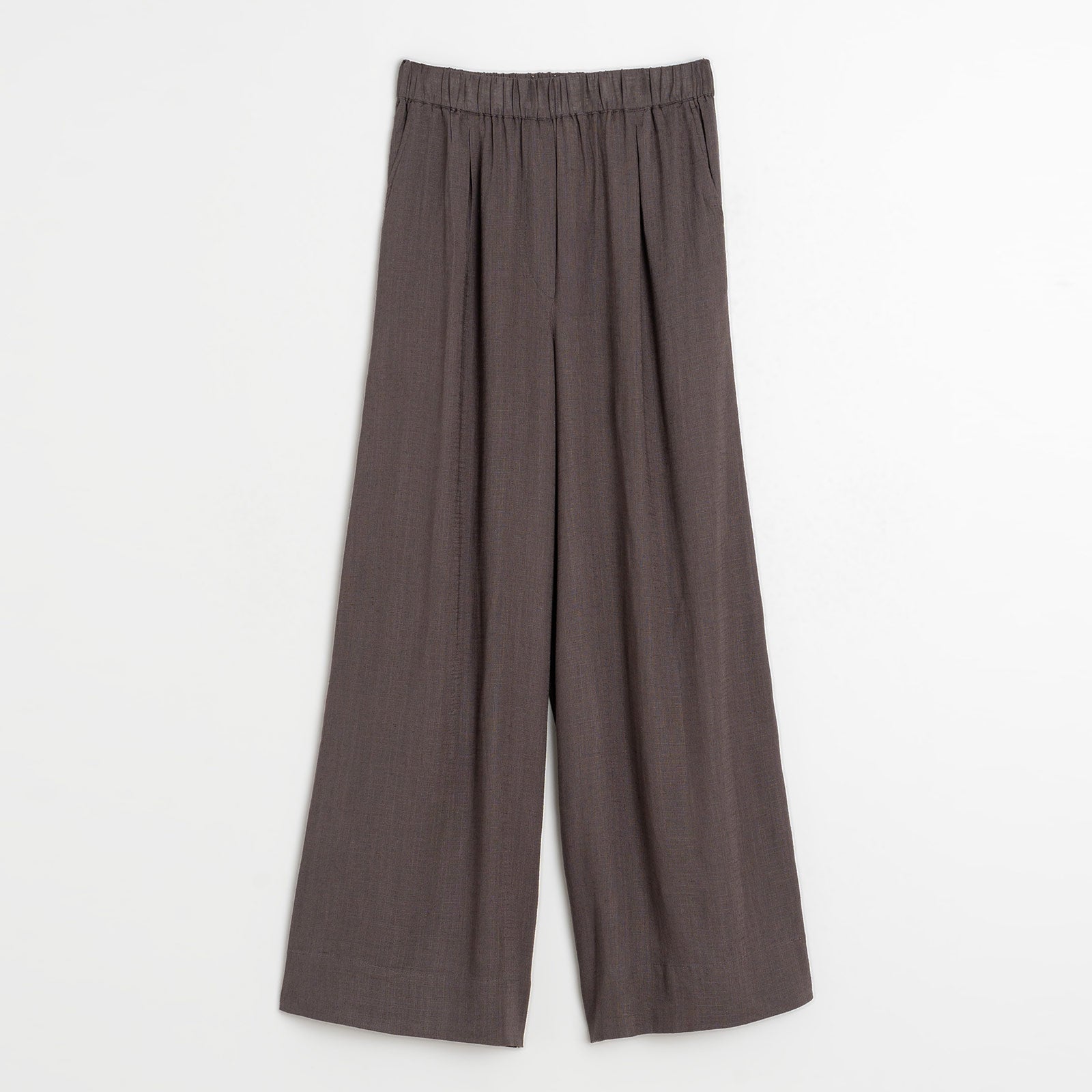 Embroidered Wide Leg Pants carbón INDI&COLD