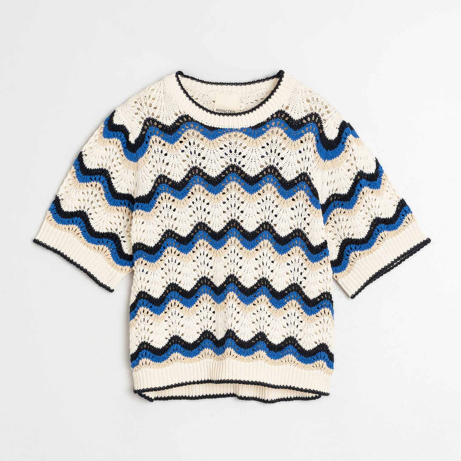 Short Sleeve Jumper azul britanico INDI&COLD