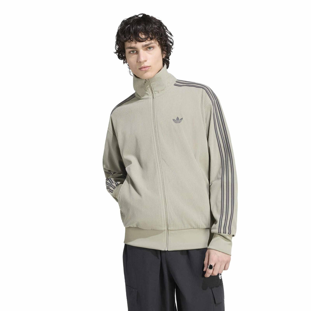 Firebird Tracktop Cord silver pebble