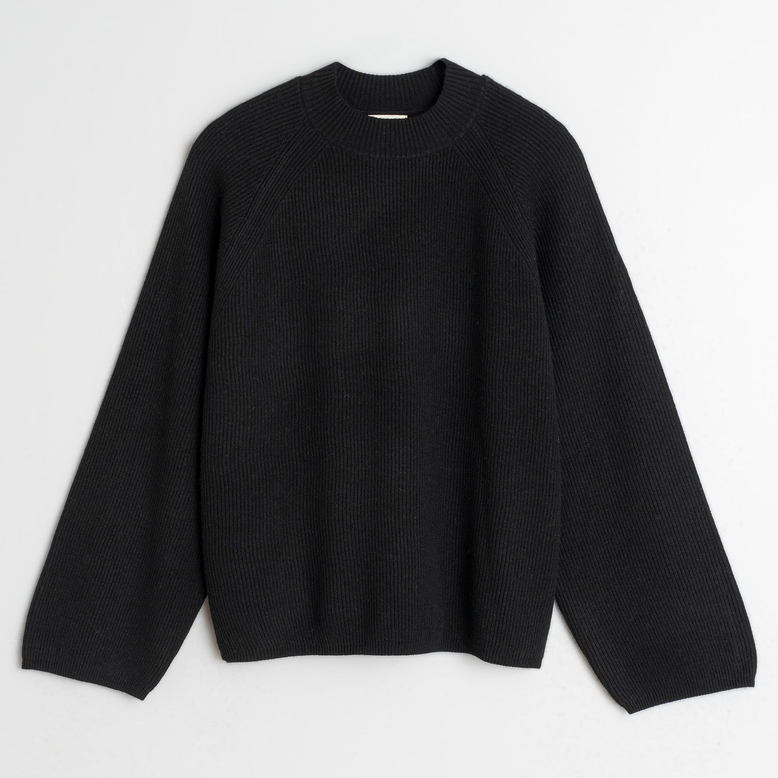 Wool Knit Jumper black INDI&COLD