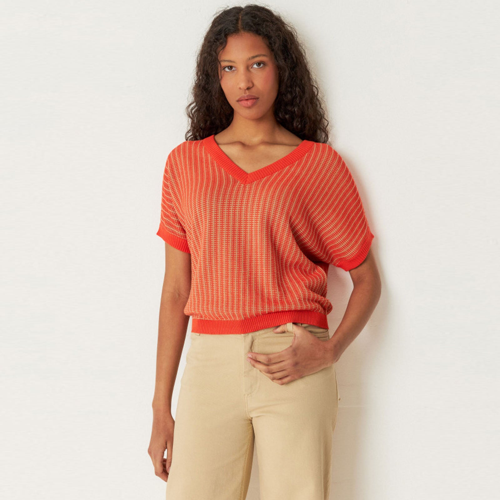 Kloe Sweater multicolour red