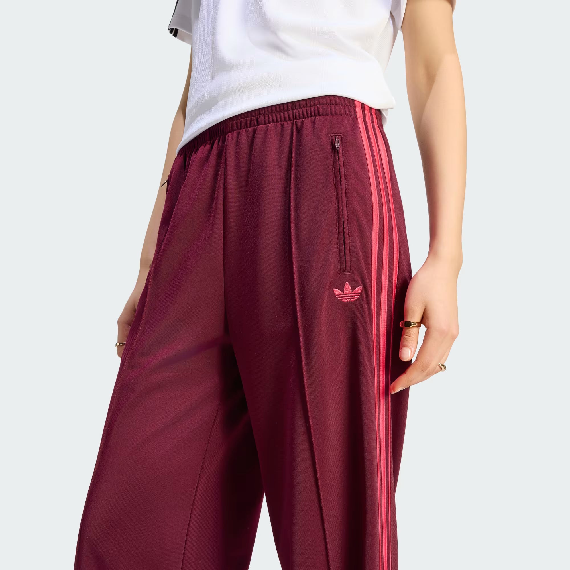 FB Loose Trackpant maroon/power pink