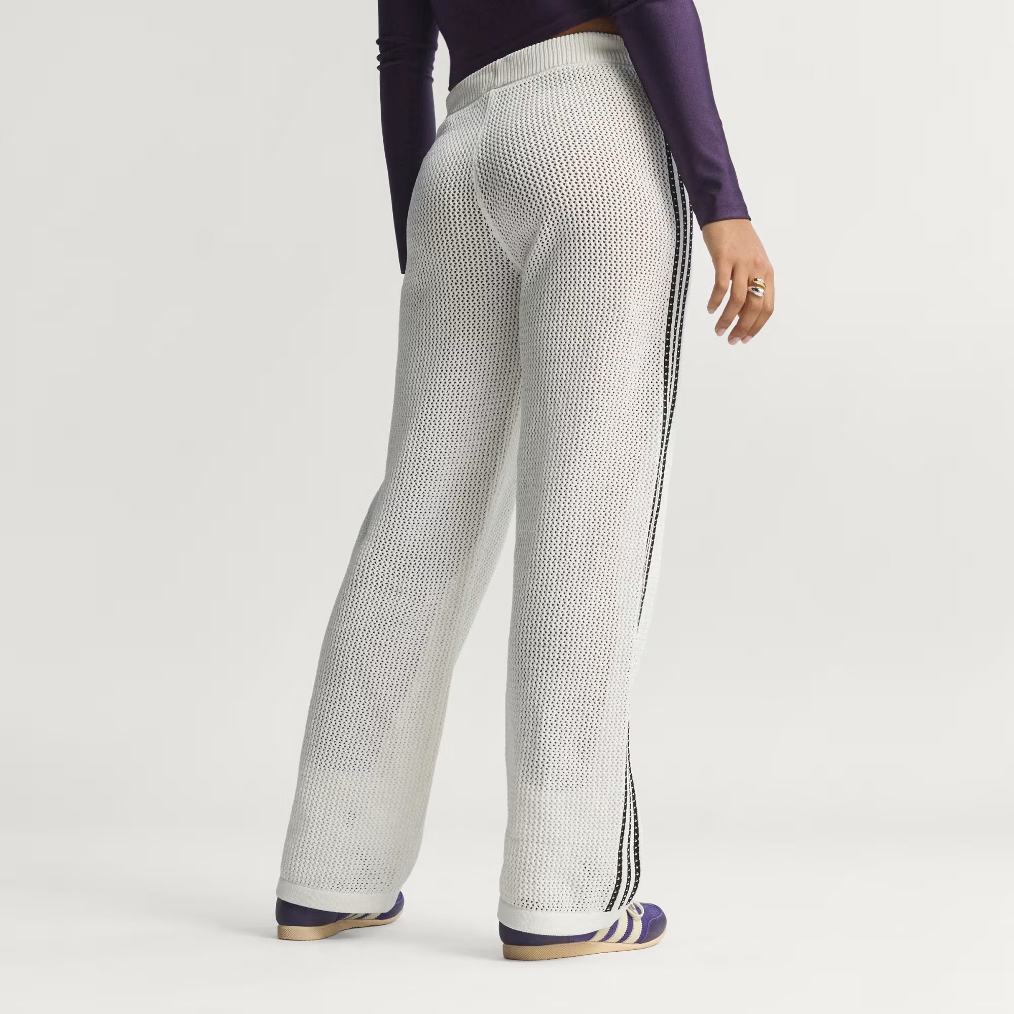 Firebird Crochet Trackpant off white Adidas