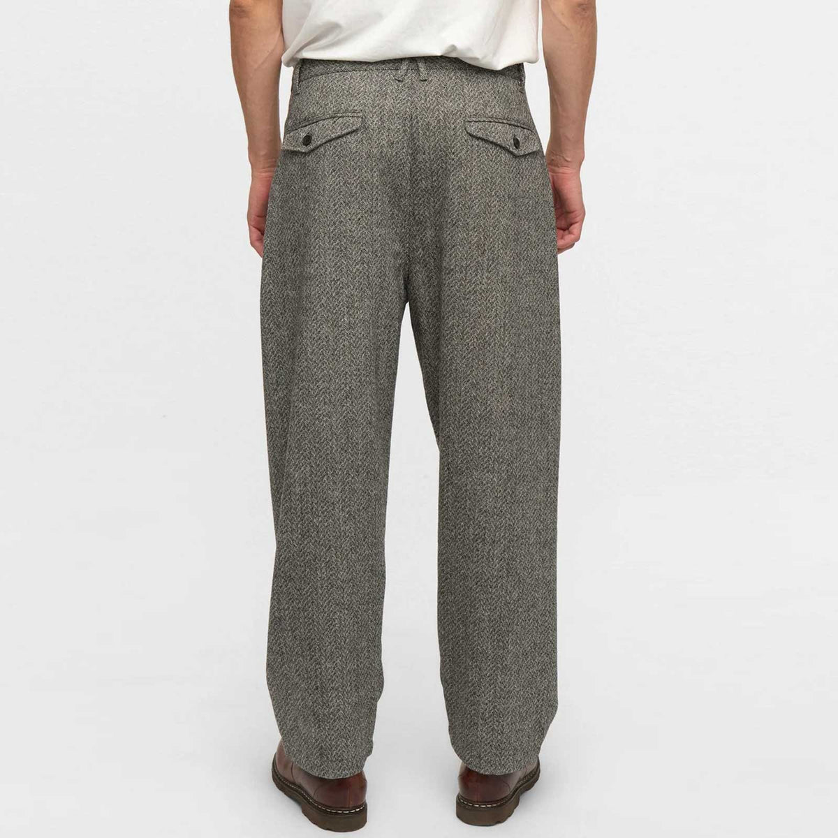 Akjakob Wool Pants caviar melange