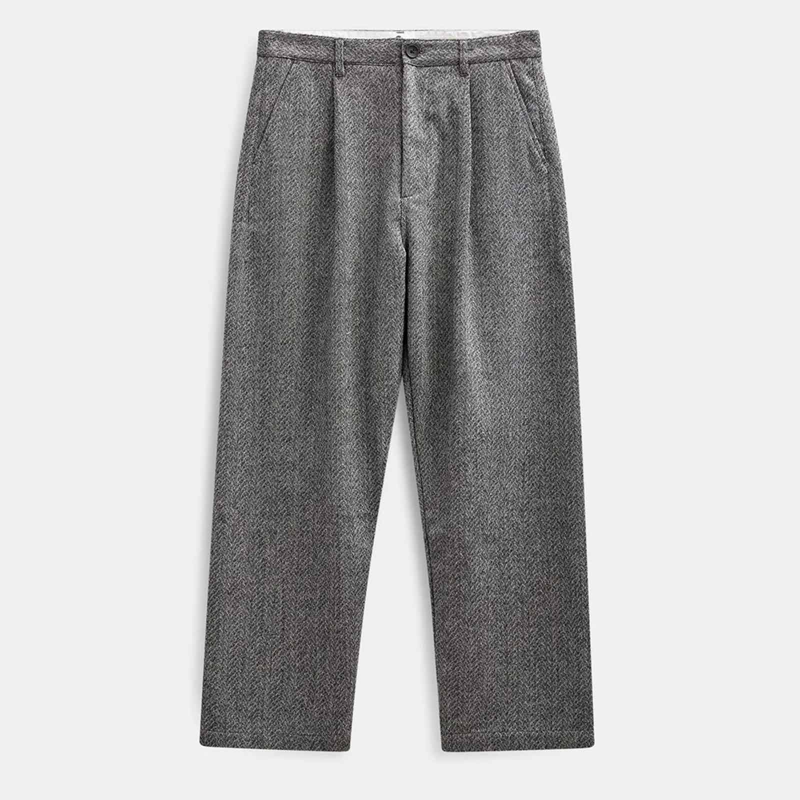 Akjakob Wool Pants caviar melange