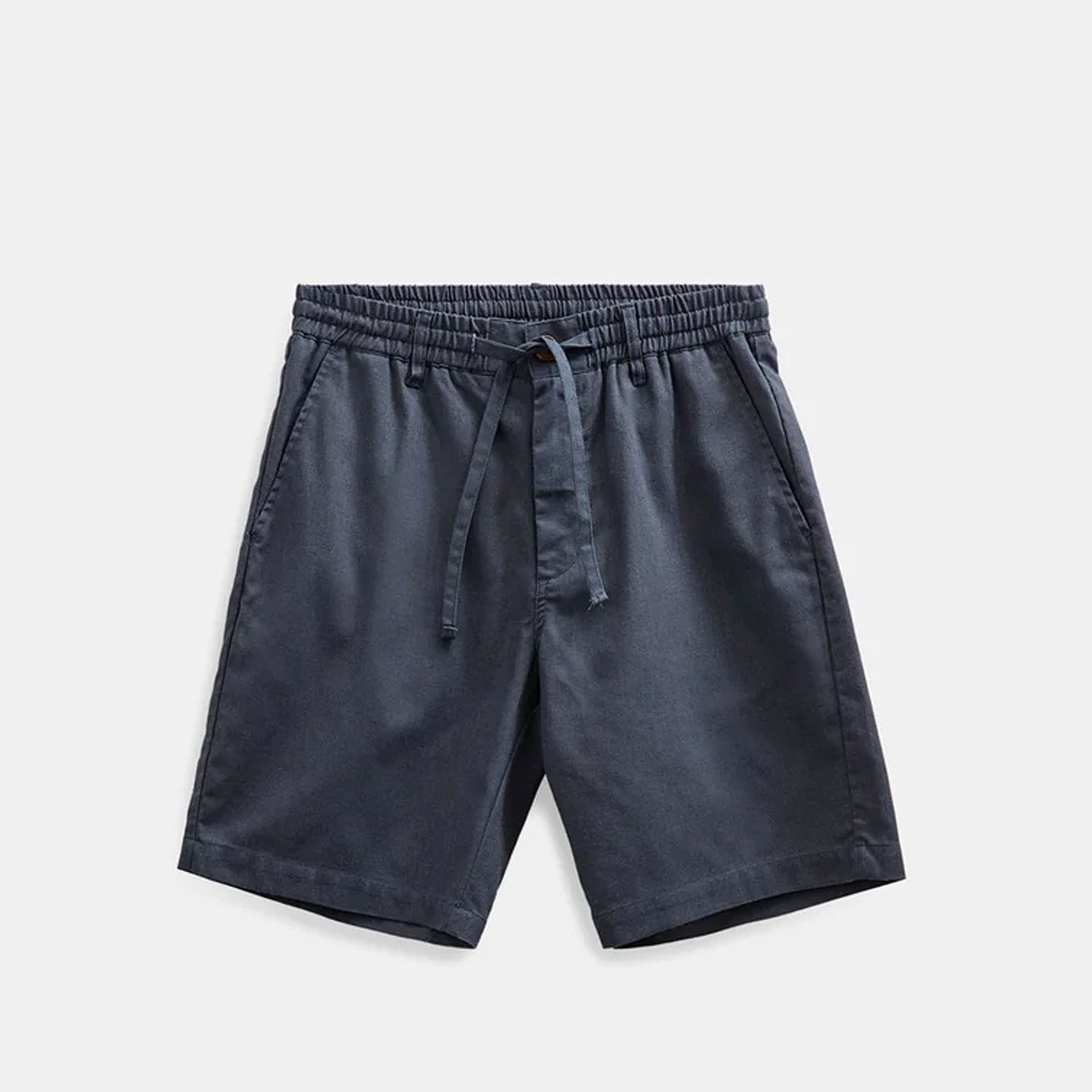 Akjames Cot/Linen/Vis Ela Shorts blue indigo Anerkjendt