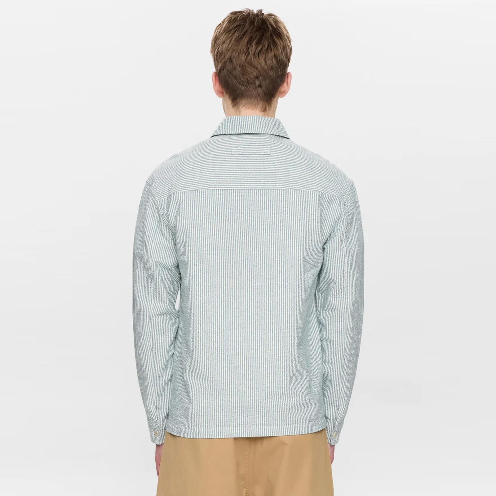 Akodin Stripe Overshirt tofu Anerkjendt