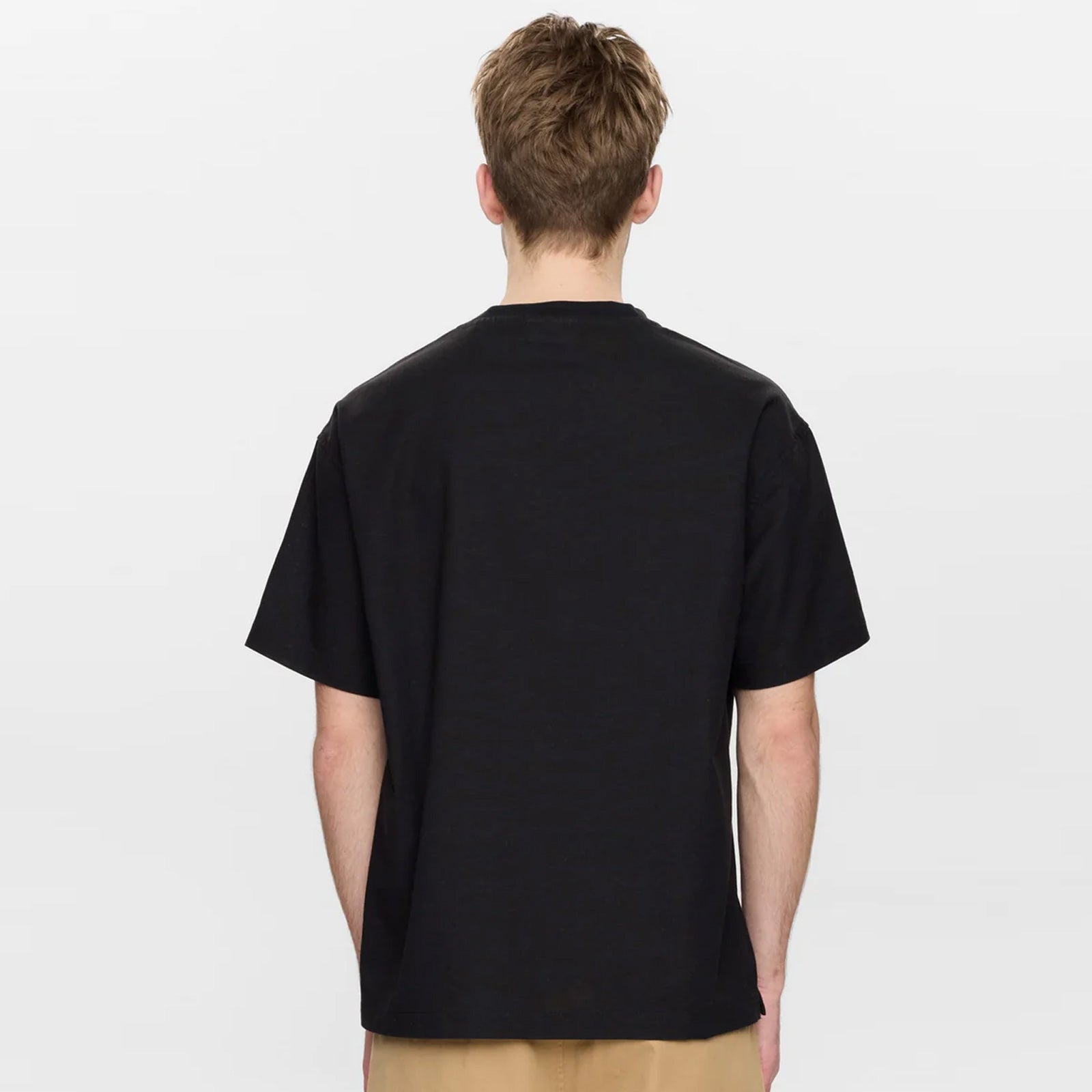 Akvillads Cot/Lin/Vis S/S Tee caviar Anerkjendt