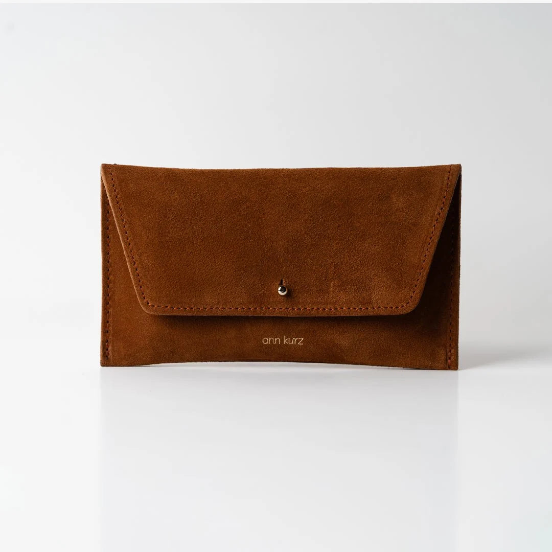Mini Envelope Wallet Suede mocha