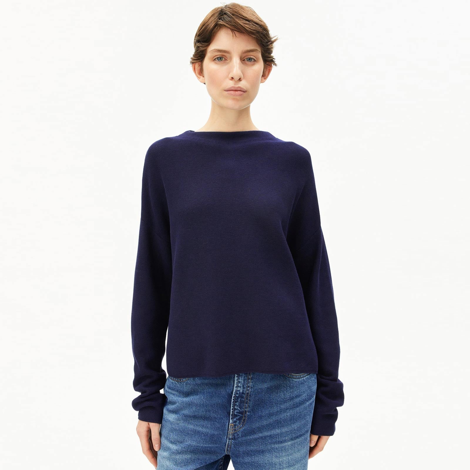 Merinaa Links Links Jumper tinted navy Armedangels