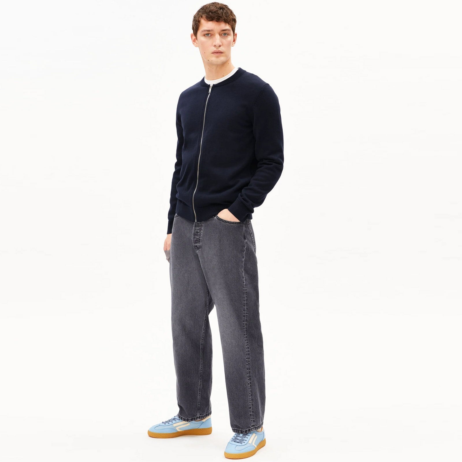 Agaamon Knit Jacket dark sky Armedangels