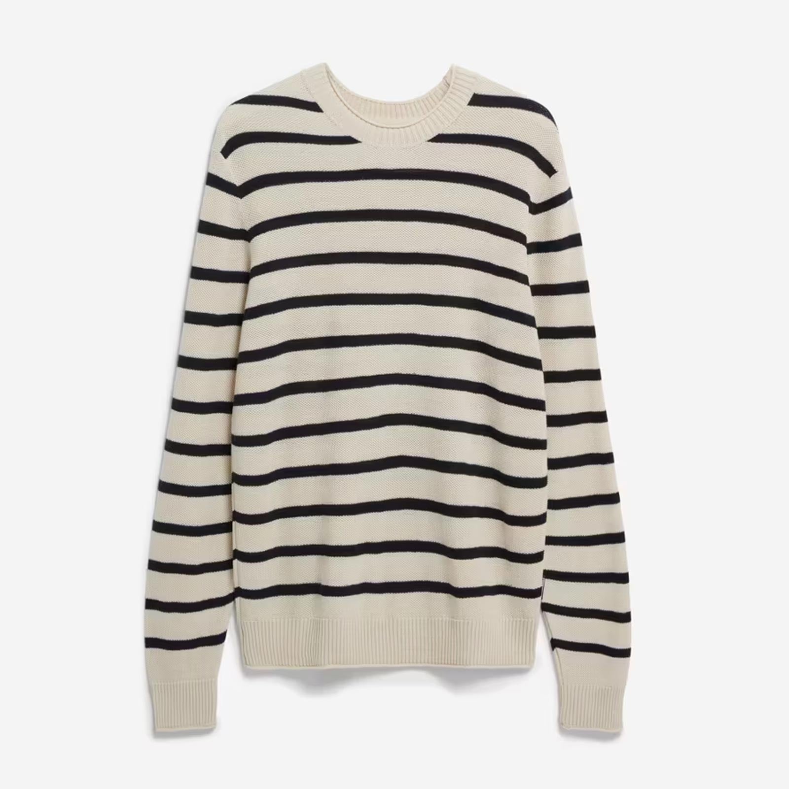 Ajaani Lino Stripes Jumper raw white/black