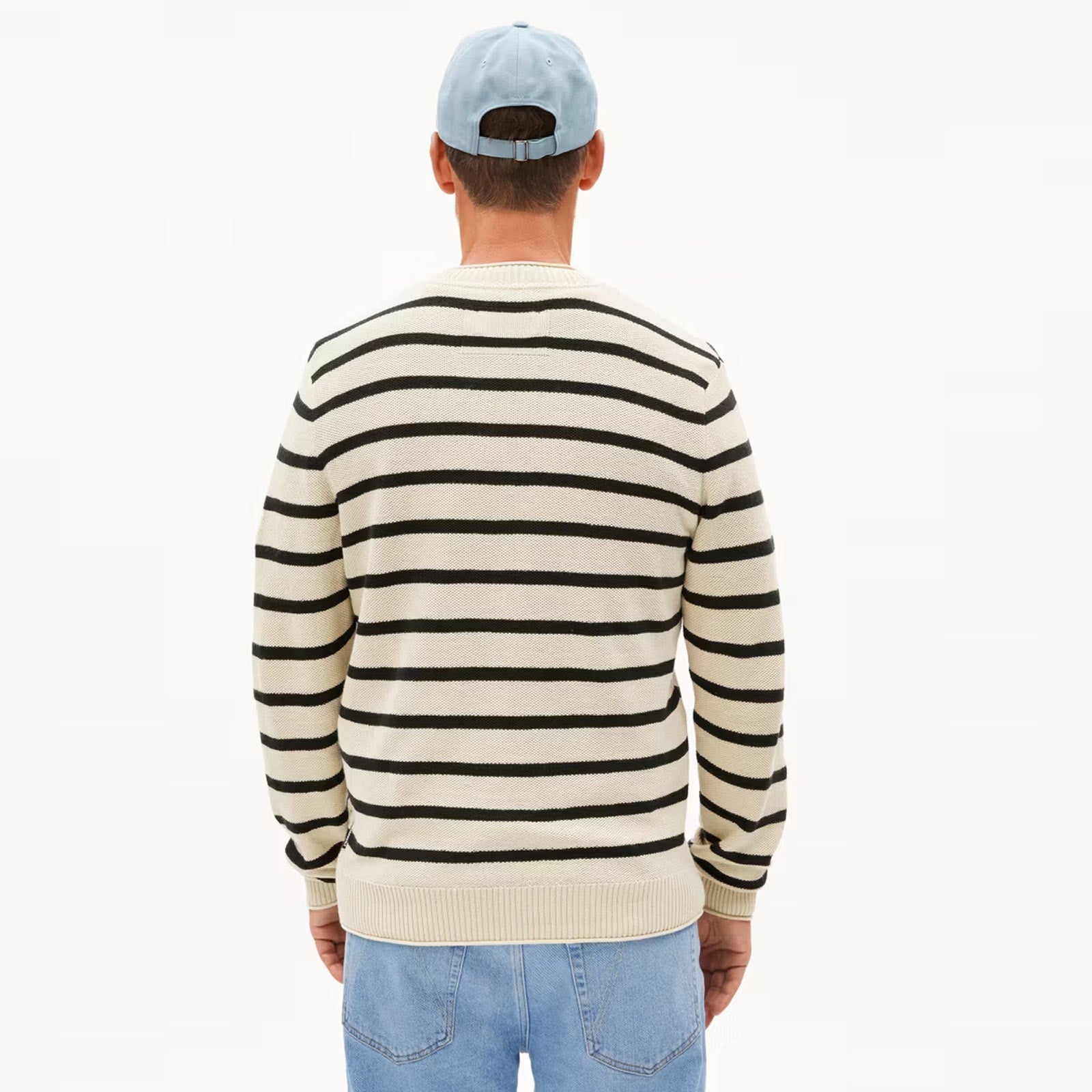 Ajaani Lino Stripes Jumper raw white/black
