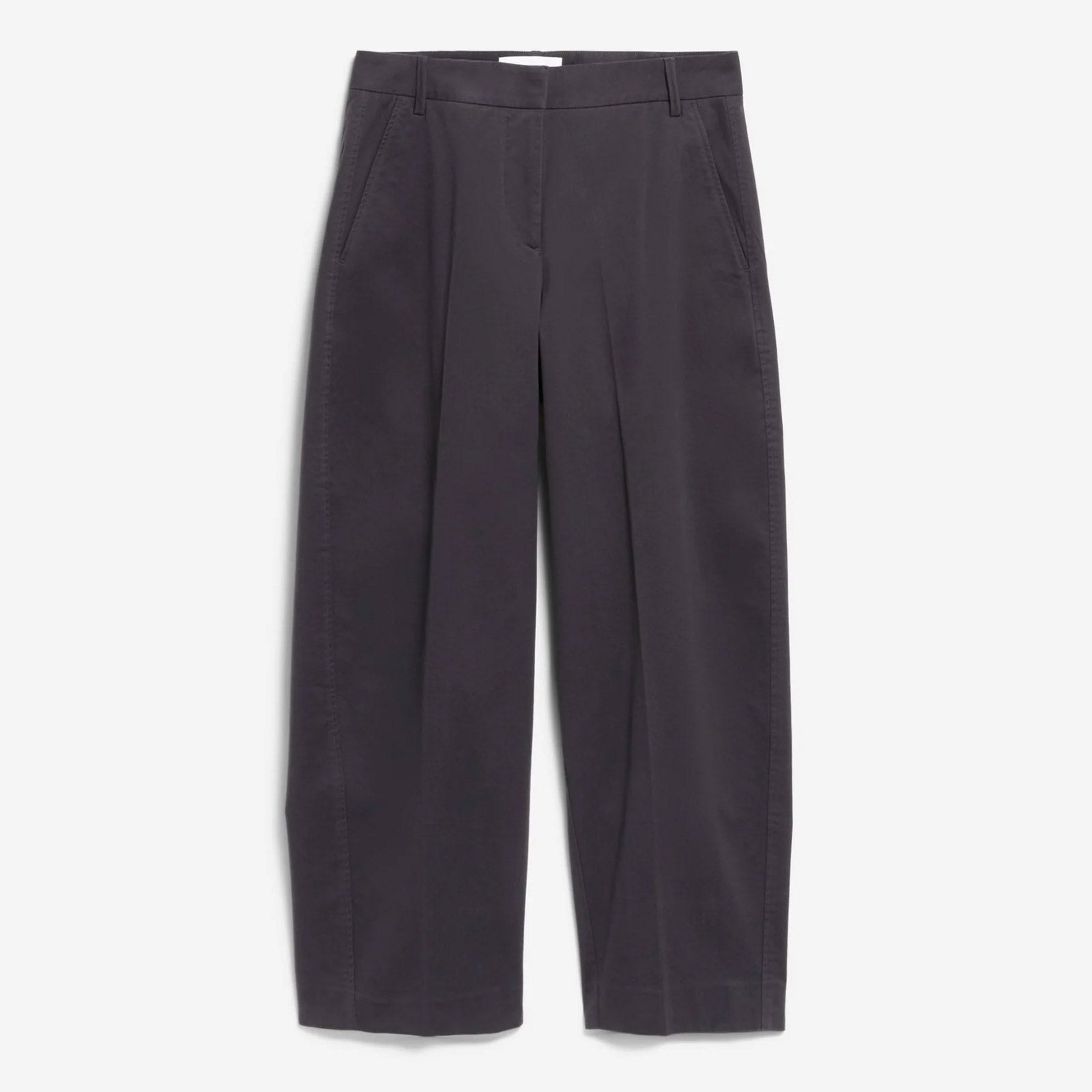 Barrel Leg Twill Pant dark steel