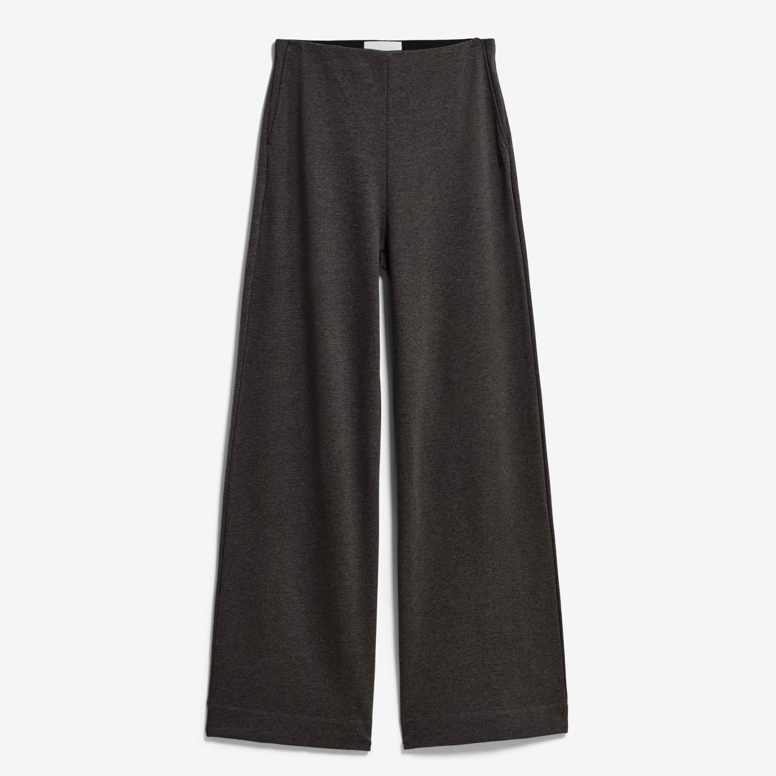 Basic Jersey Wide Leg Pant steel melange