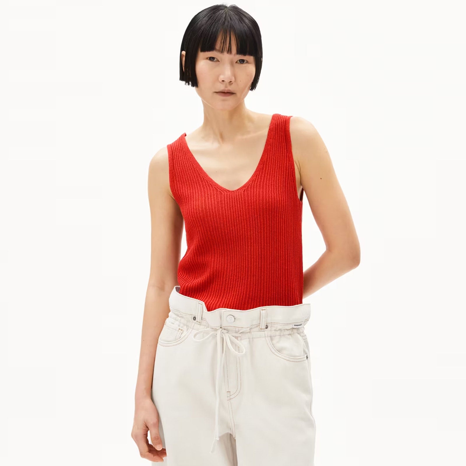 Caaro Lino Top coral blush