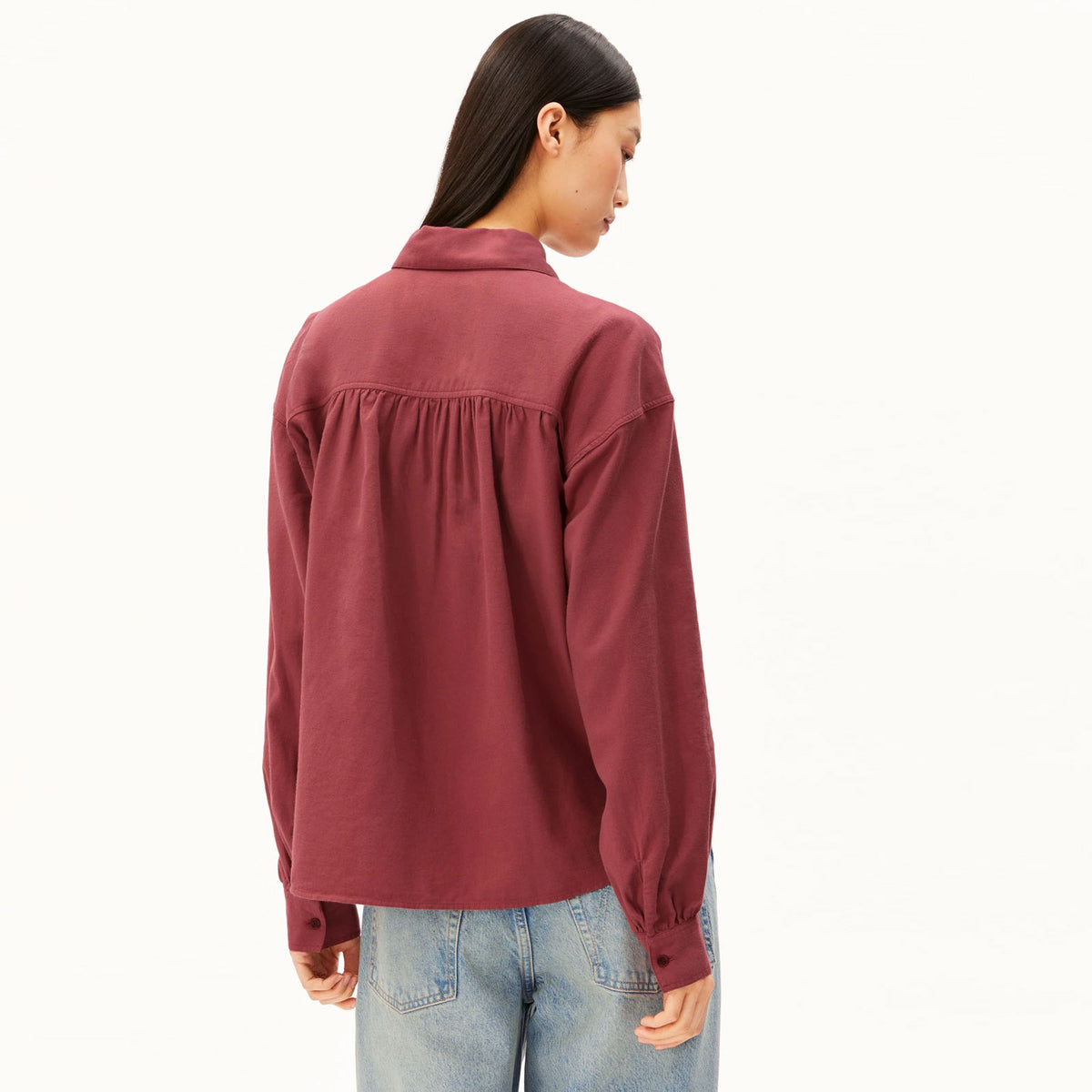 Efinaara Flannel Blouse velvet ember