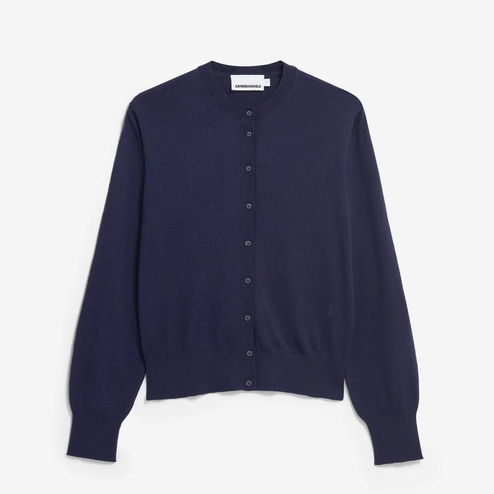 Fine Knit Cardigan tinted navy Armedangels
