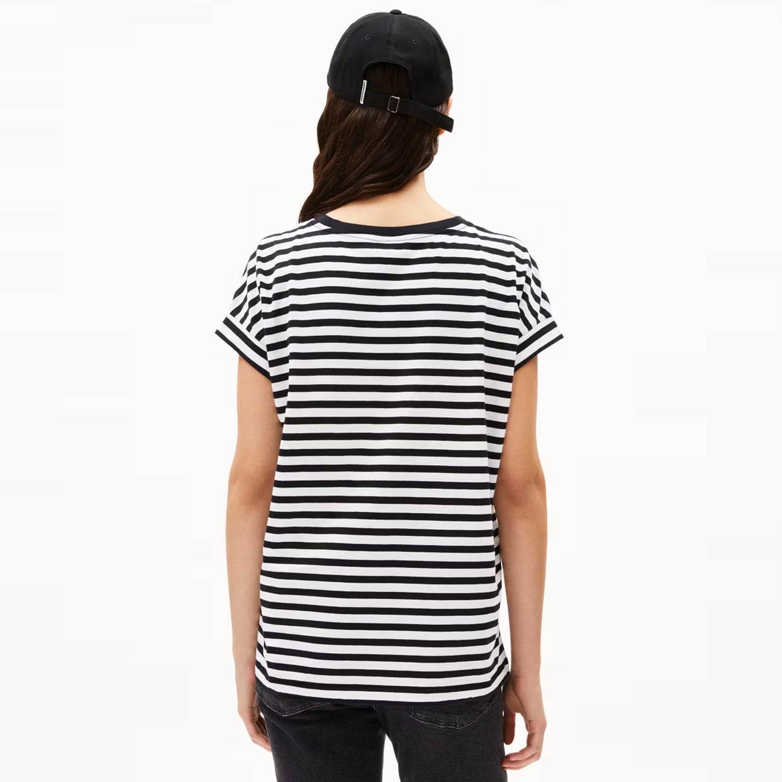 Idaara Stripes Tee white black