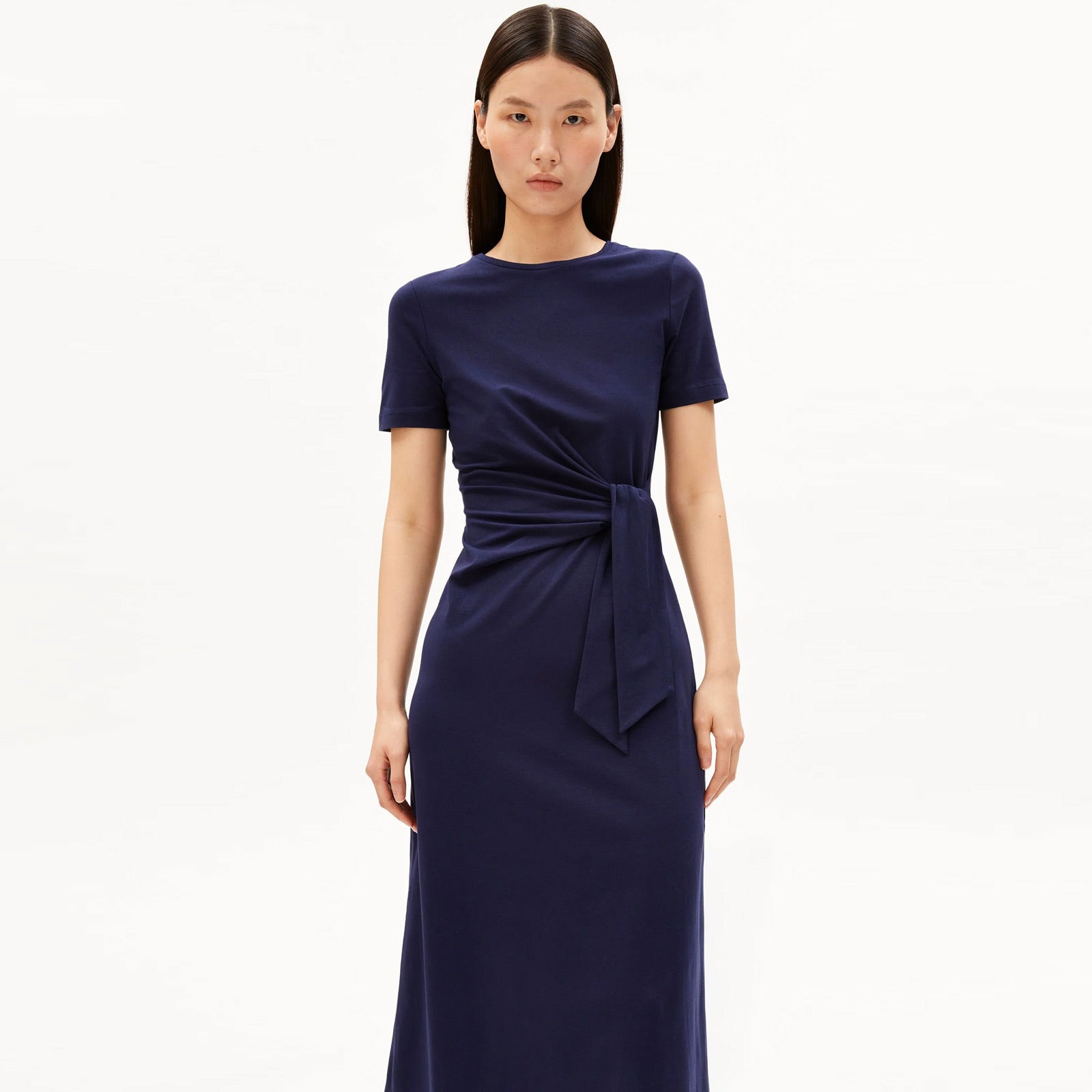 Jeltaa Jersey Dress tinted navy Armedangels