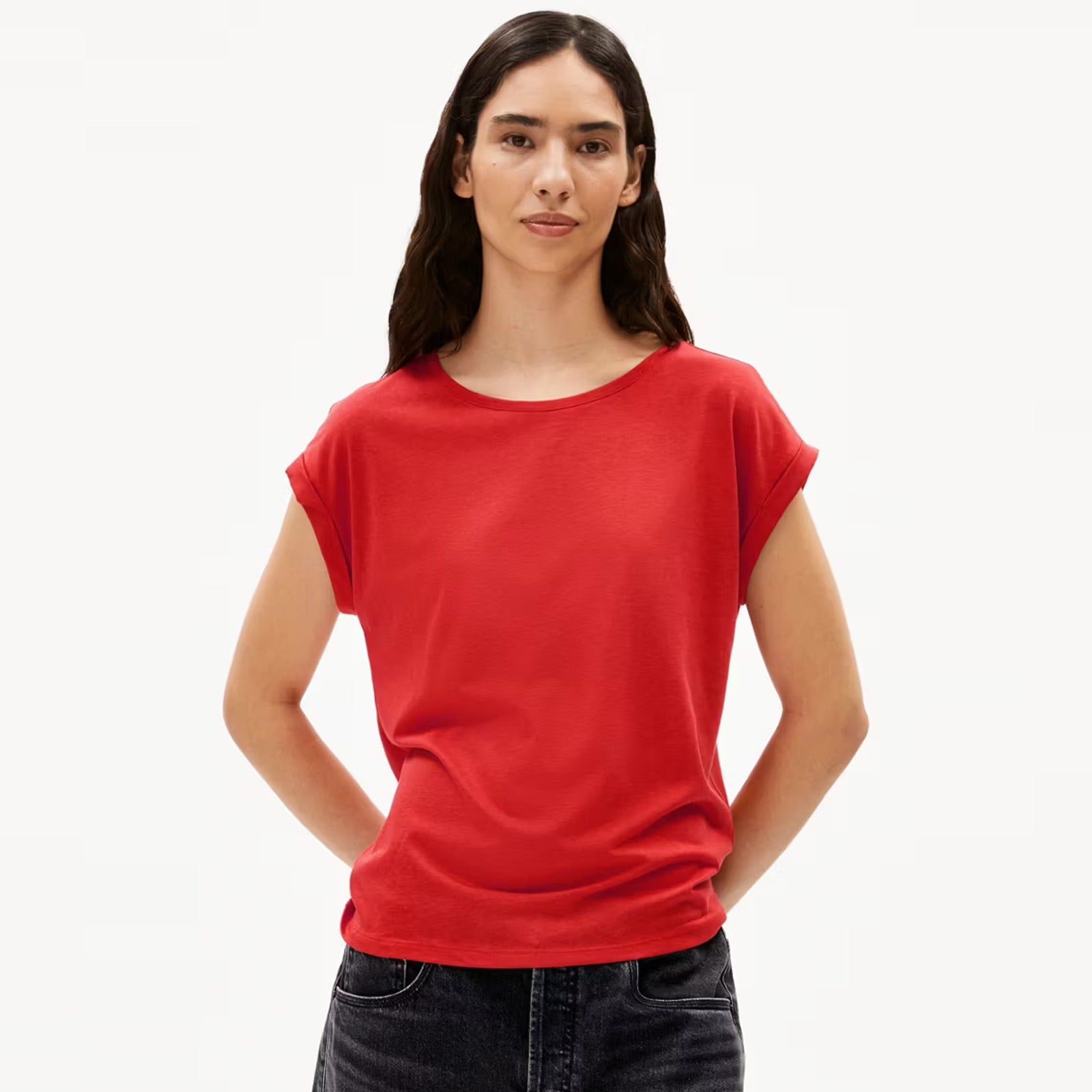 Jilaana Top coral blush