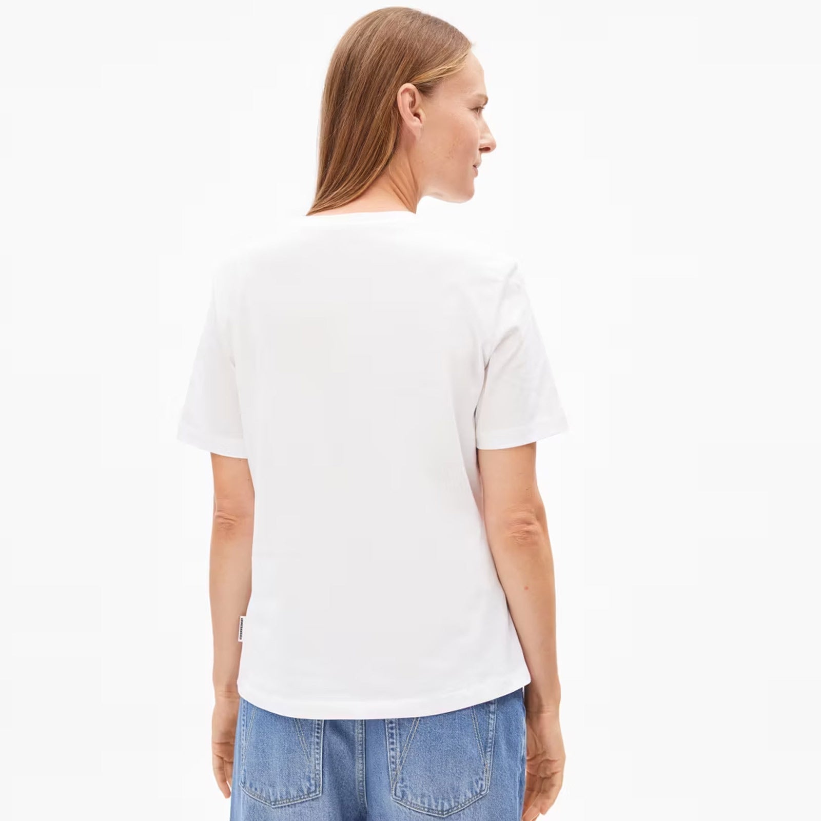 Lualaa Flower Tee white/early yellow Armedangels