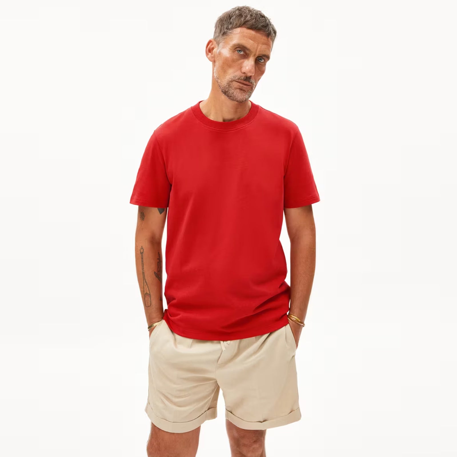 Maarkos Solid Tee coral blush