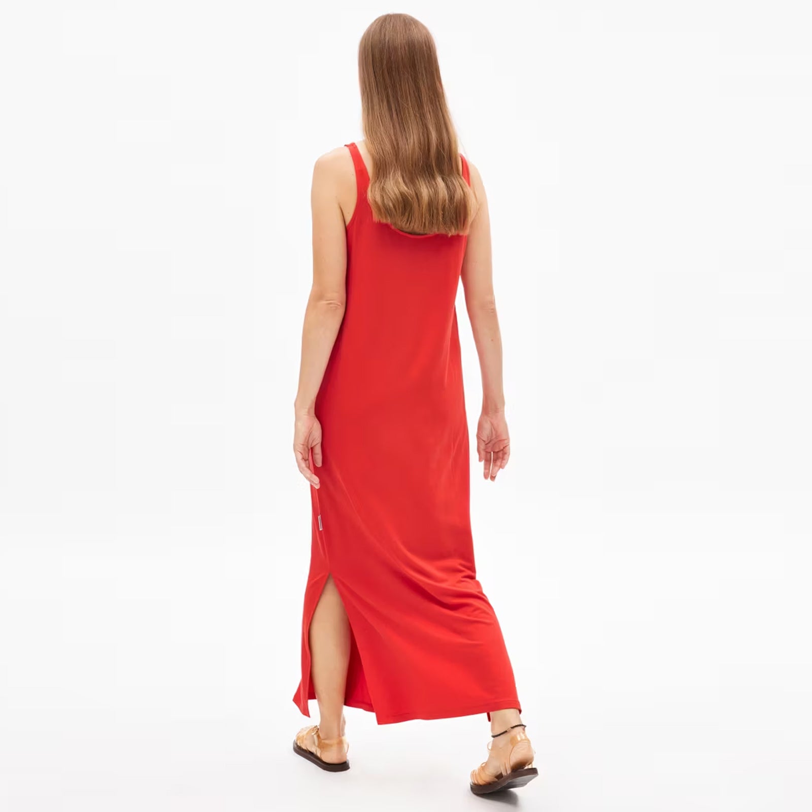 Maeliaa Solid Dress coral blush