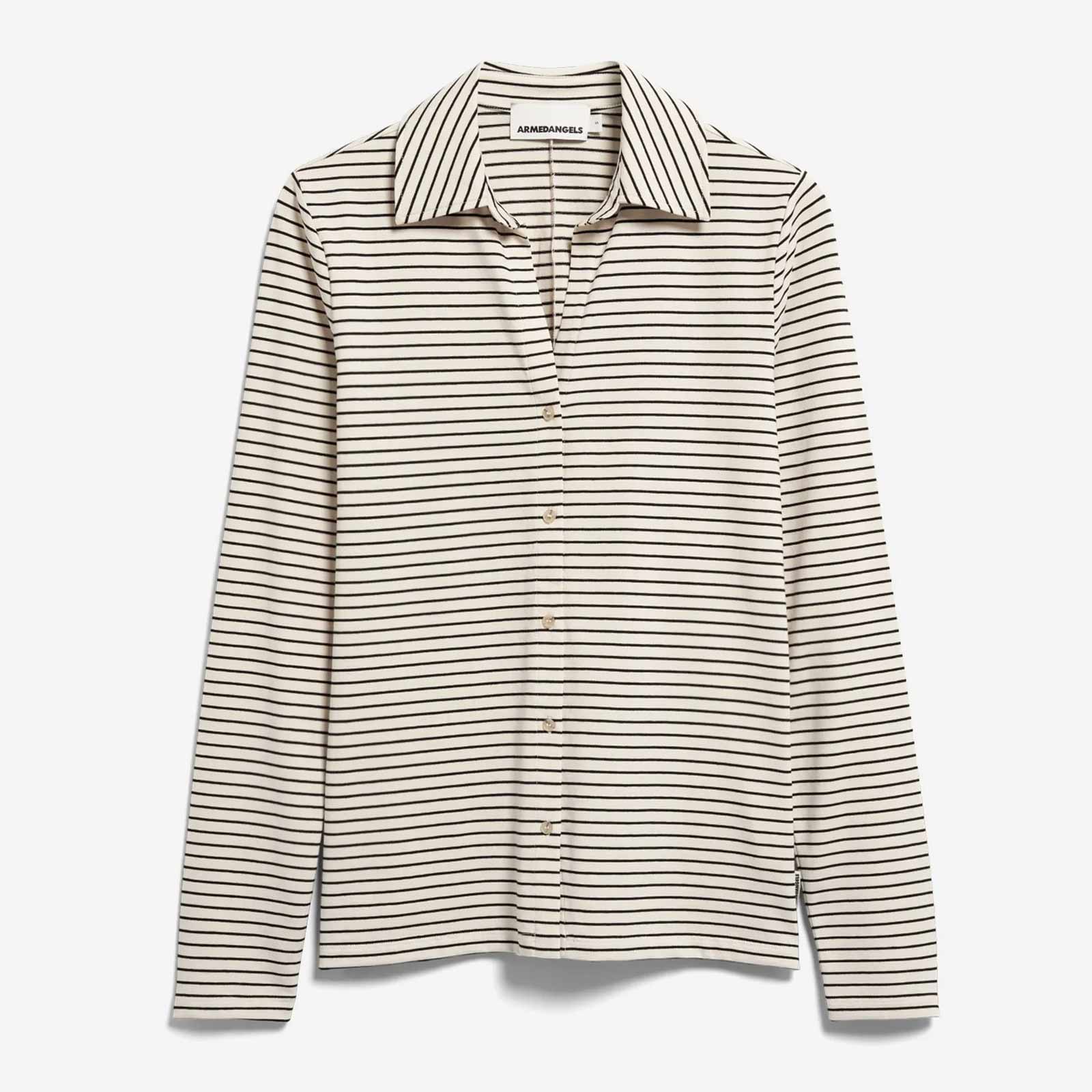Nalaannia Stripe Blouse oatmilk-black