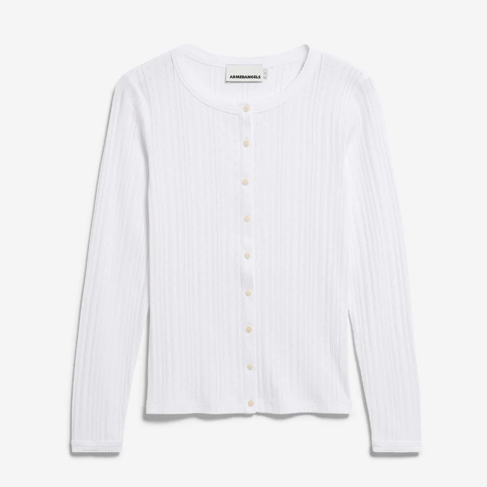 Pointelle Cardigan white Armedangels