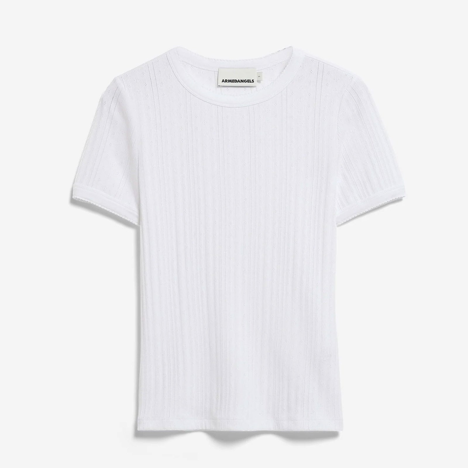 Pointelle T-Shirt white Armedangels
