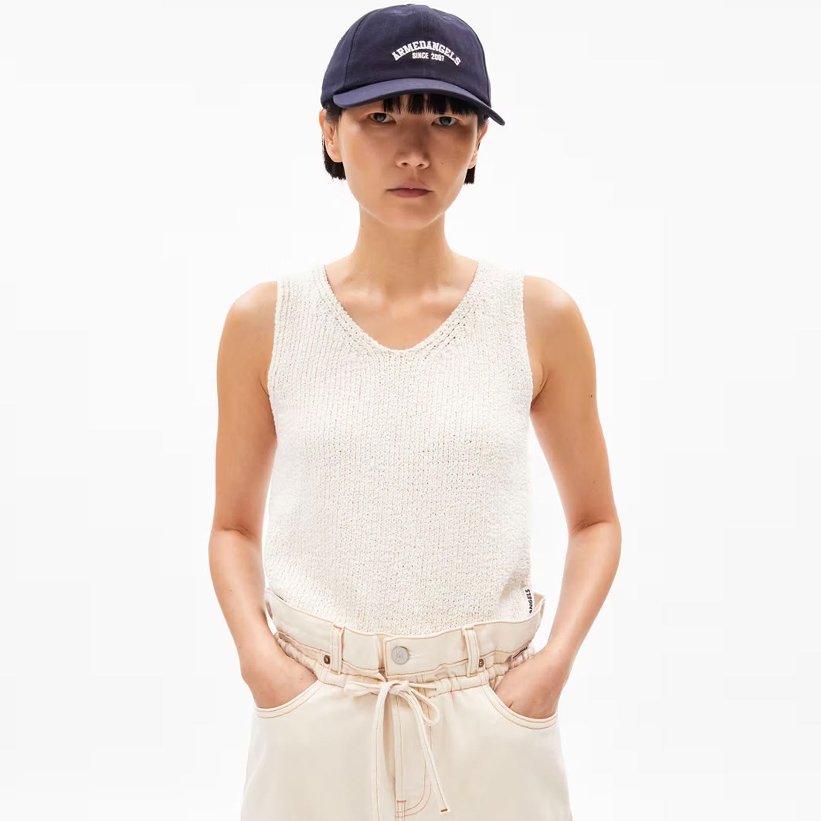 Raahel Knit Top oatmilk Armedangels