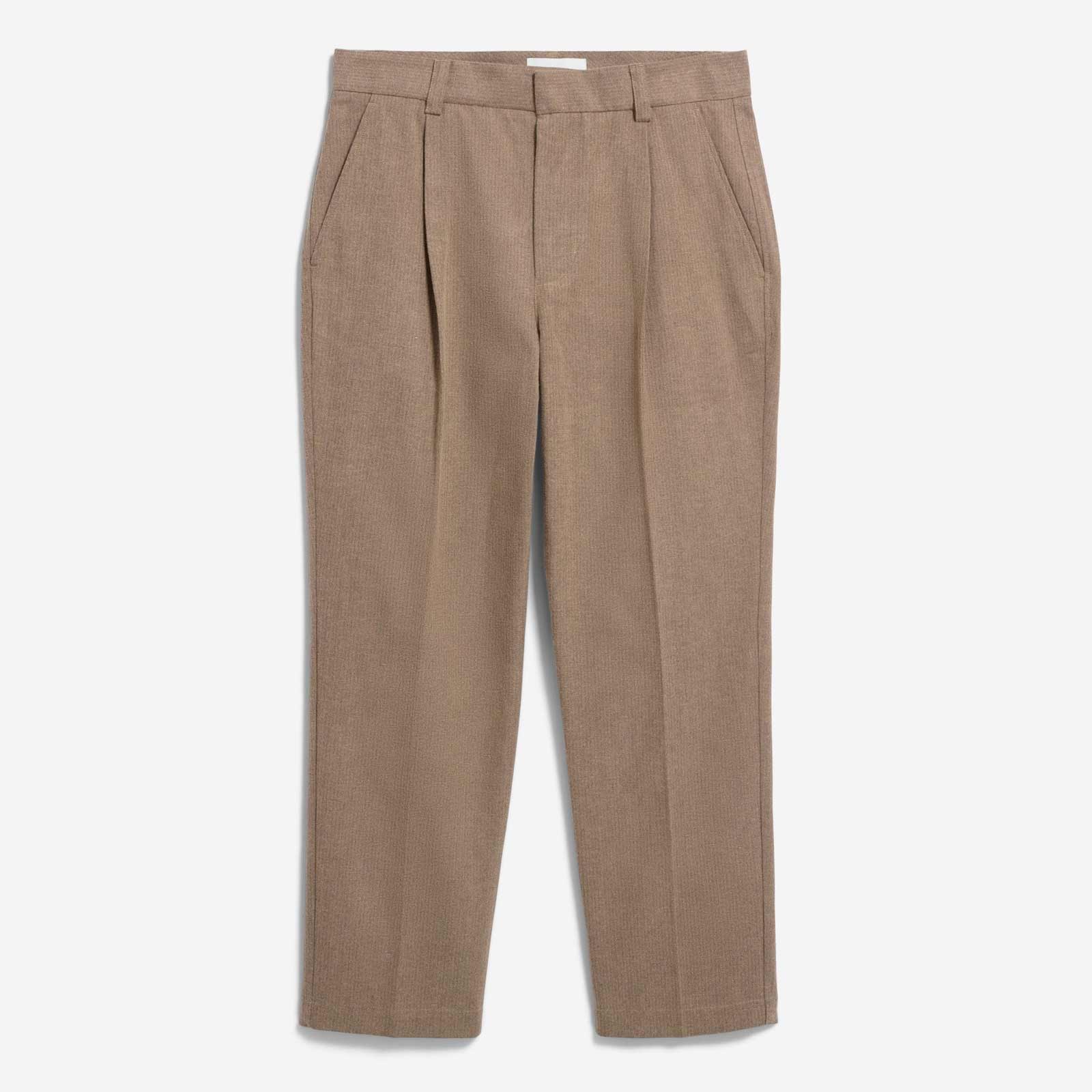 Taamir Structure Pleated Pant honey reed