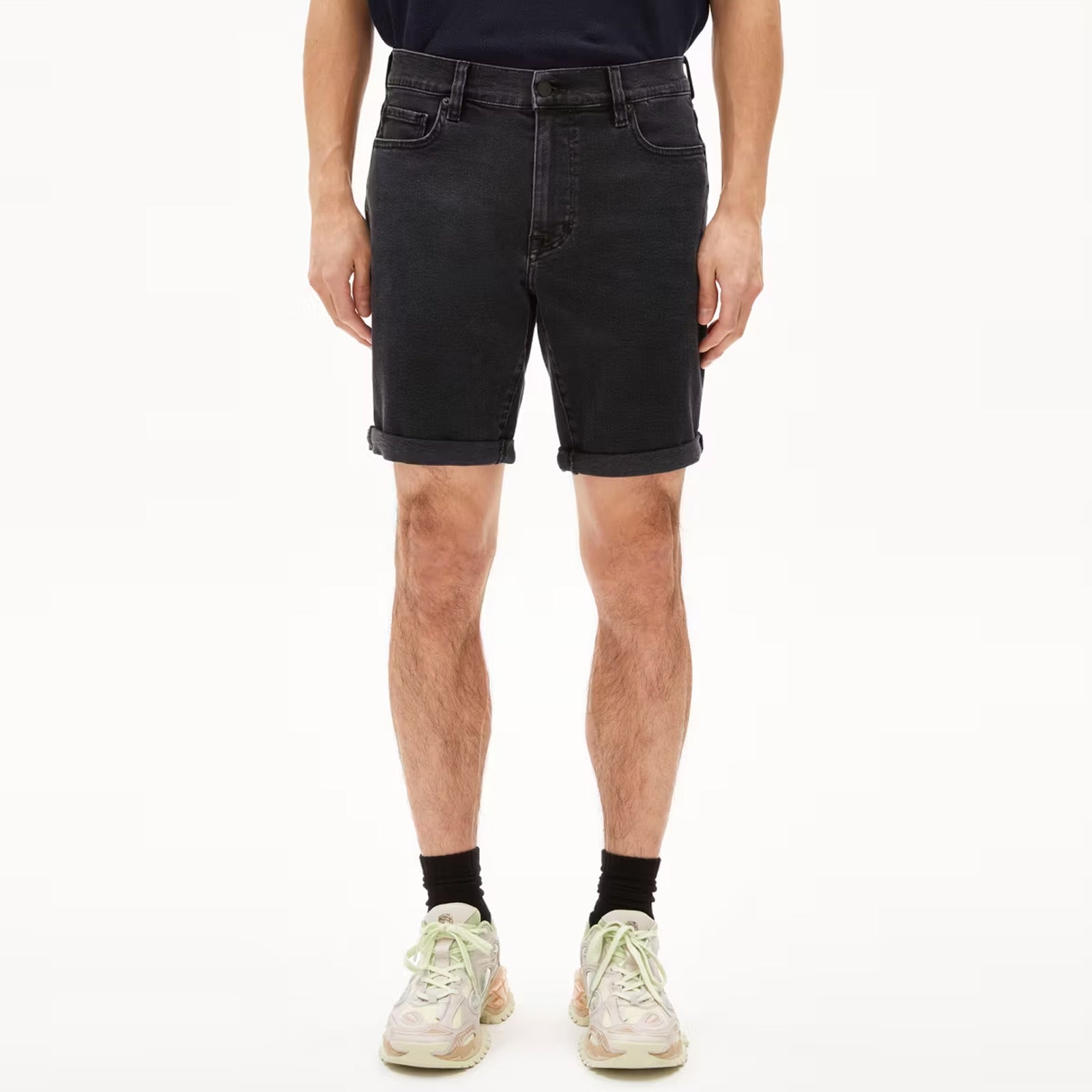 Naailo Denim Shorts black washed authentic