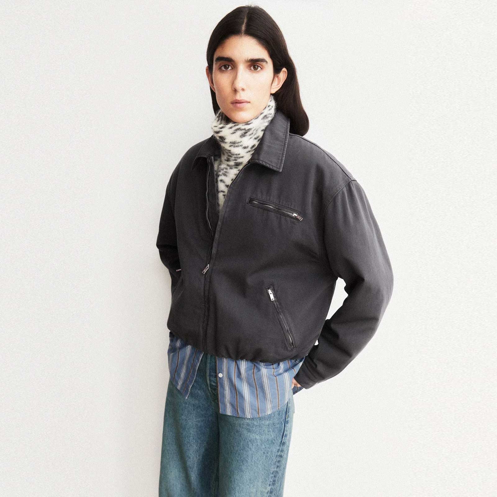 Padded Cotton Iconic Å Jacket dark steel