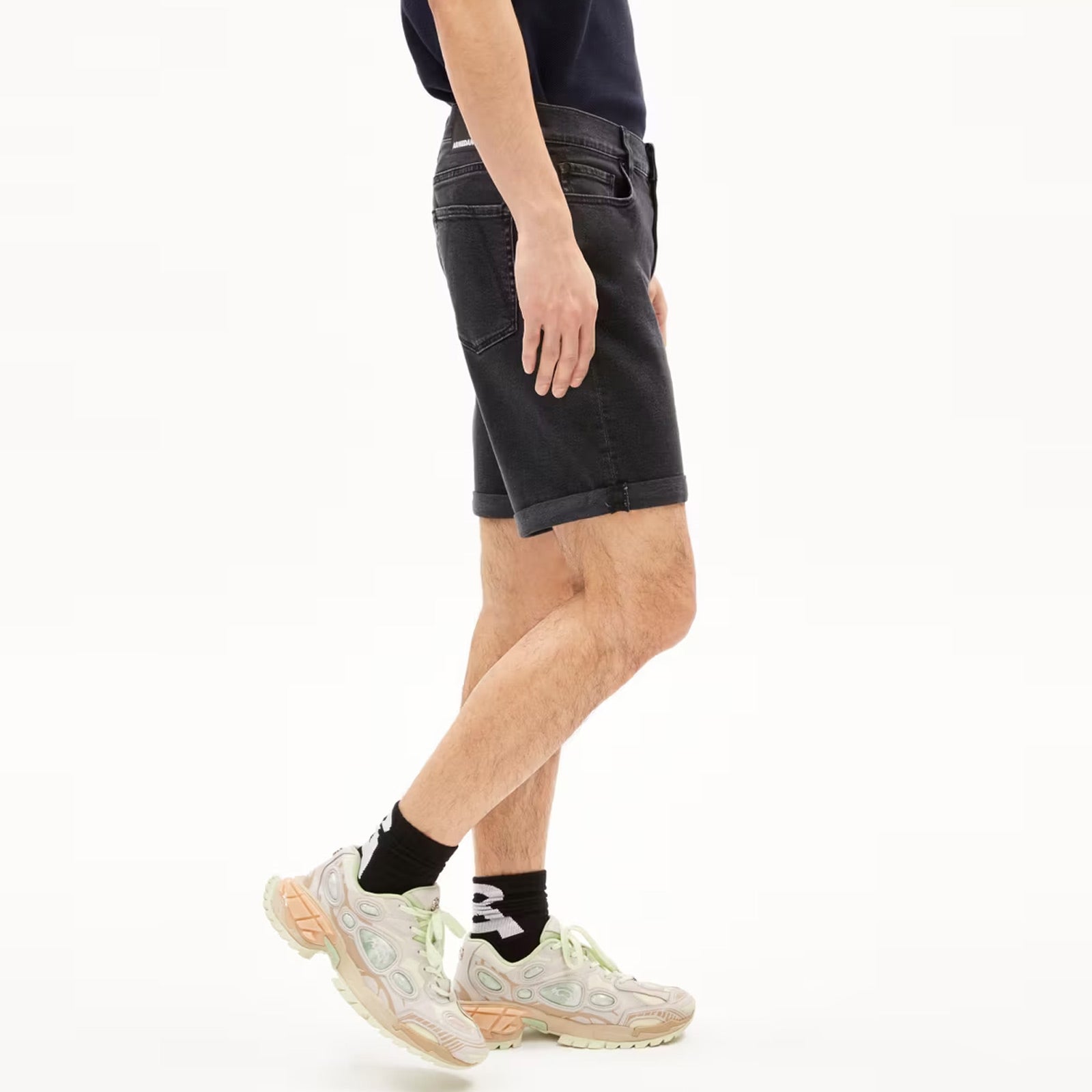 Naailo Denim Shorts black washed authentic