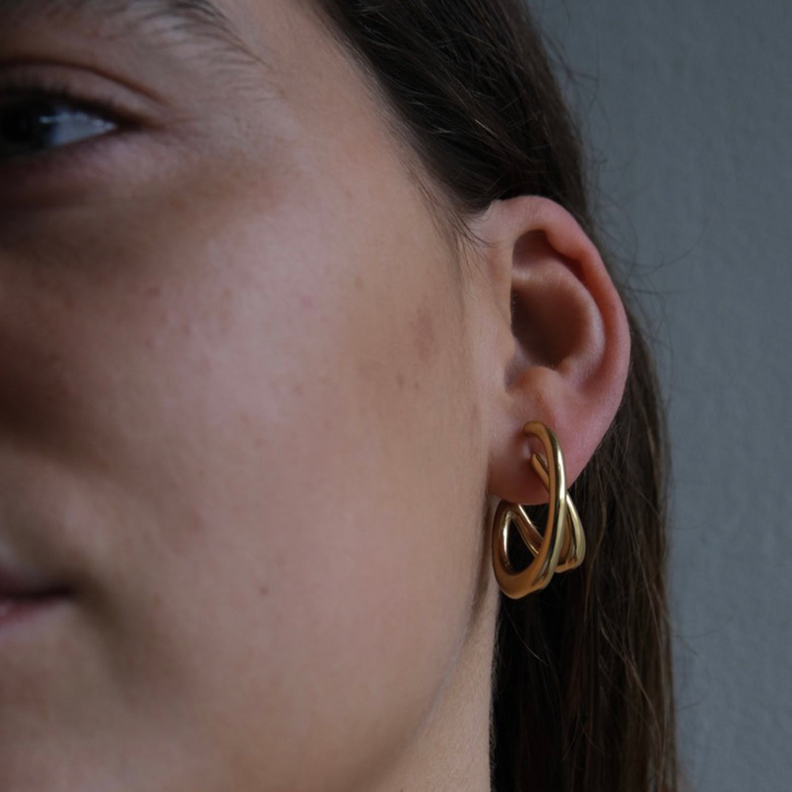 Cutted Earrings gold