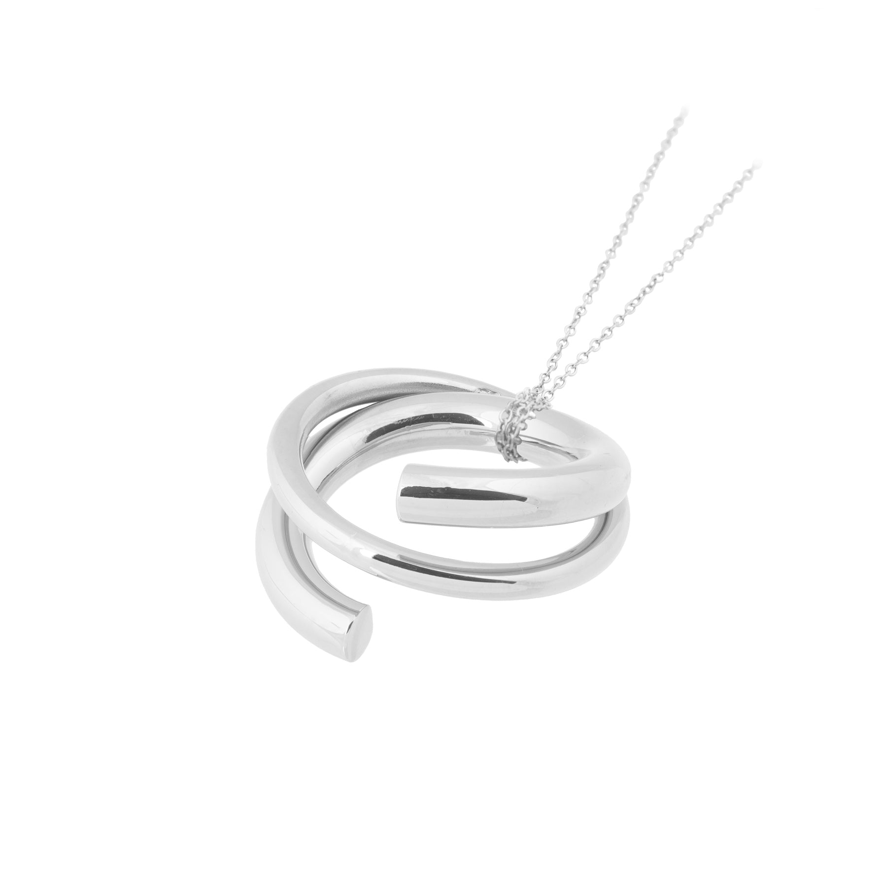 Cutted Necklace silver