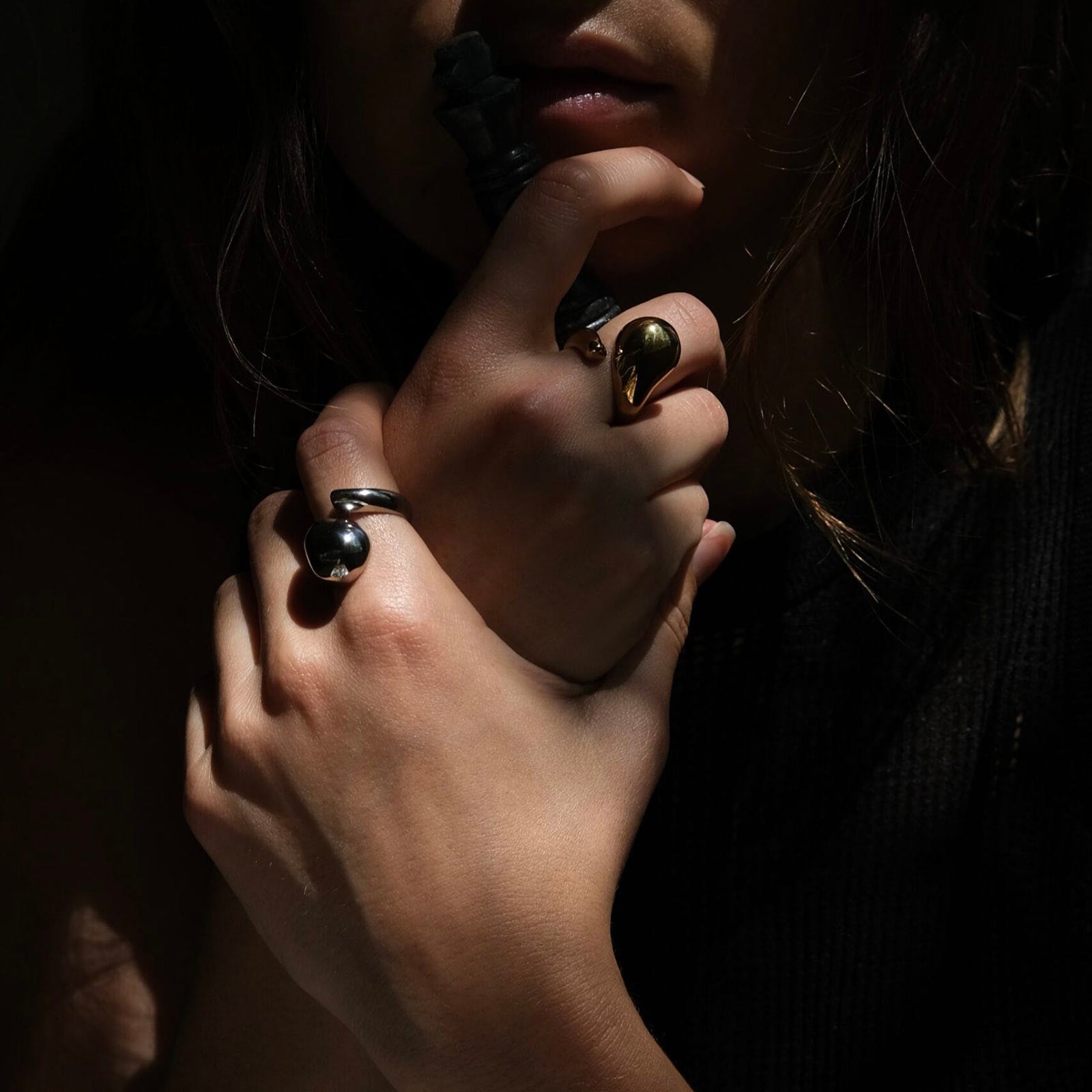 Liquefy Ring gold Bandhu Jewelery