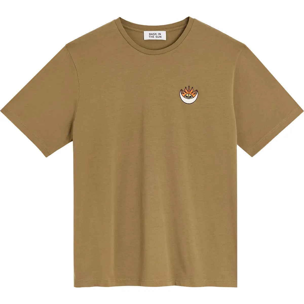 Sunny Moon Tee olive Bask in the Sun