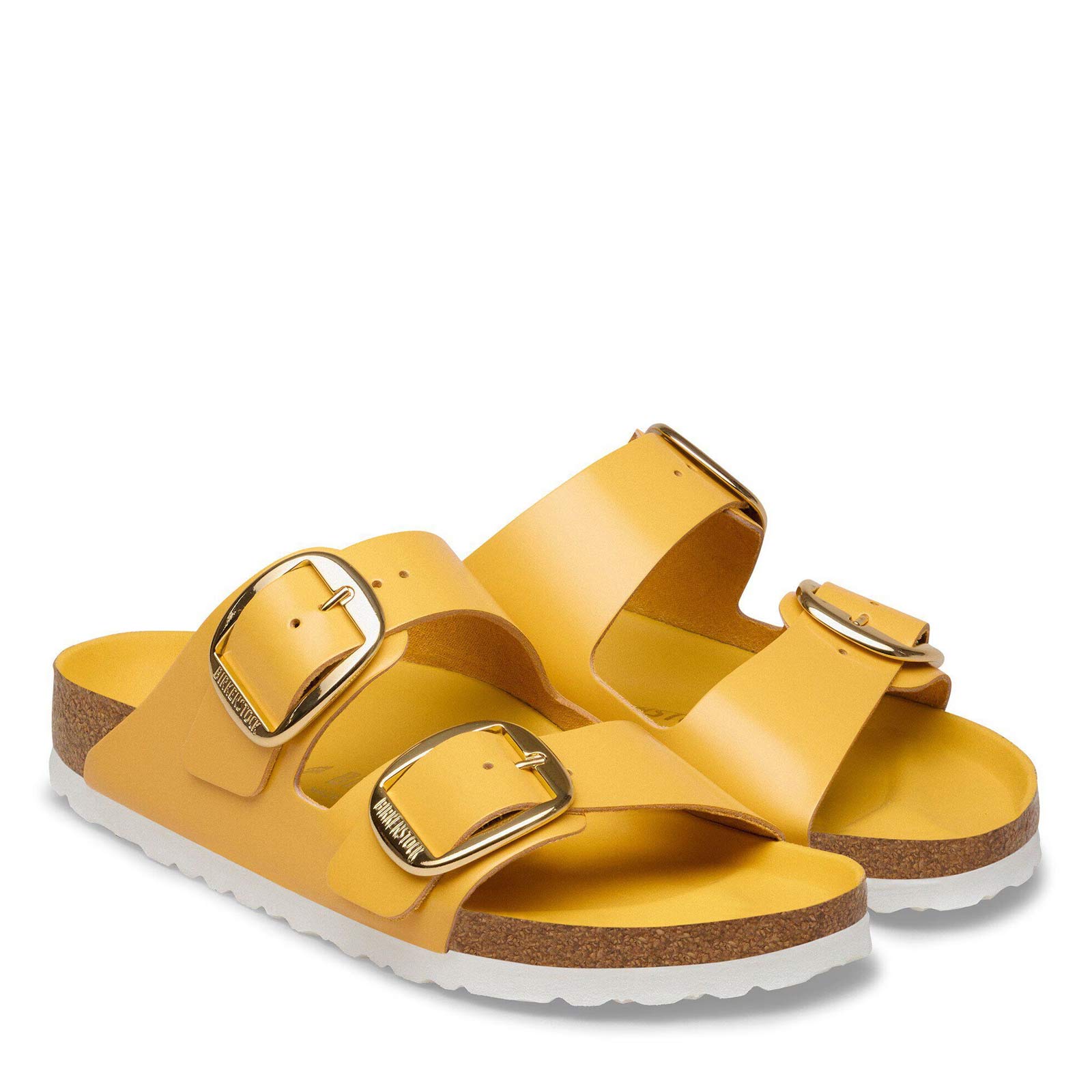 Arizona Big Buckle Narrow Fit High Shine ochre Birkenstock