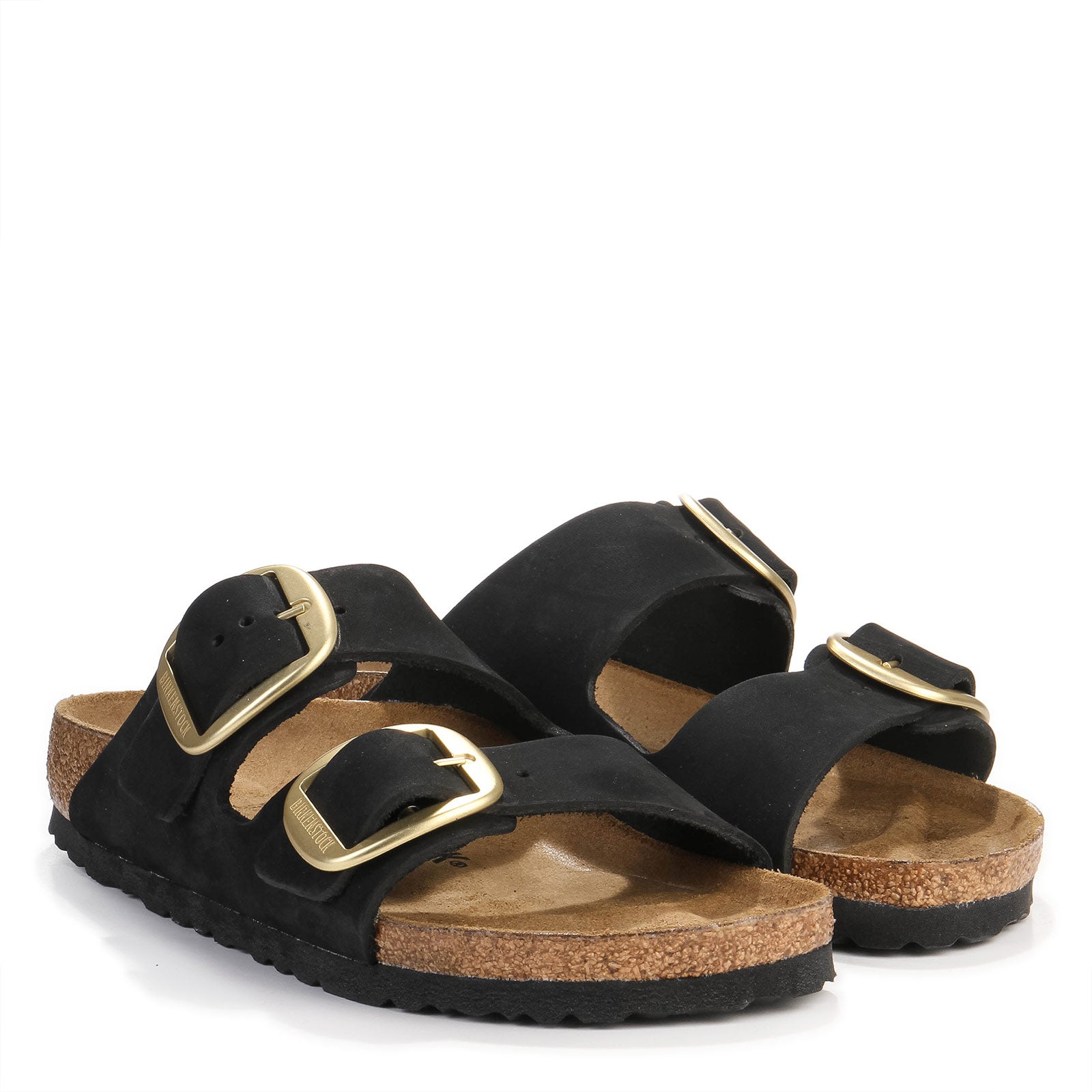 Arizona Big Buckle Nubuk Narrow Fit black