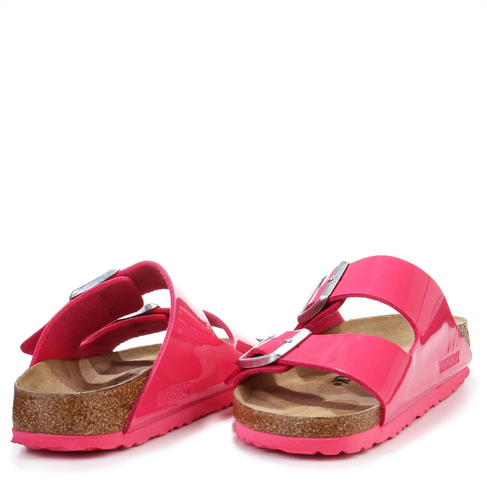 Arizona Narrow Fit patent fuchsia tulip Birkenstock