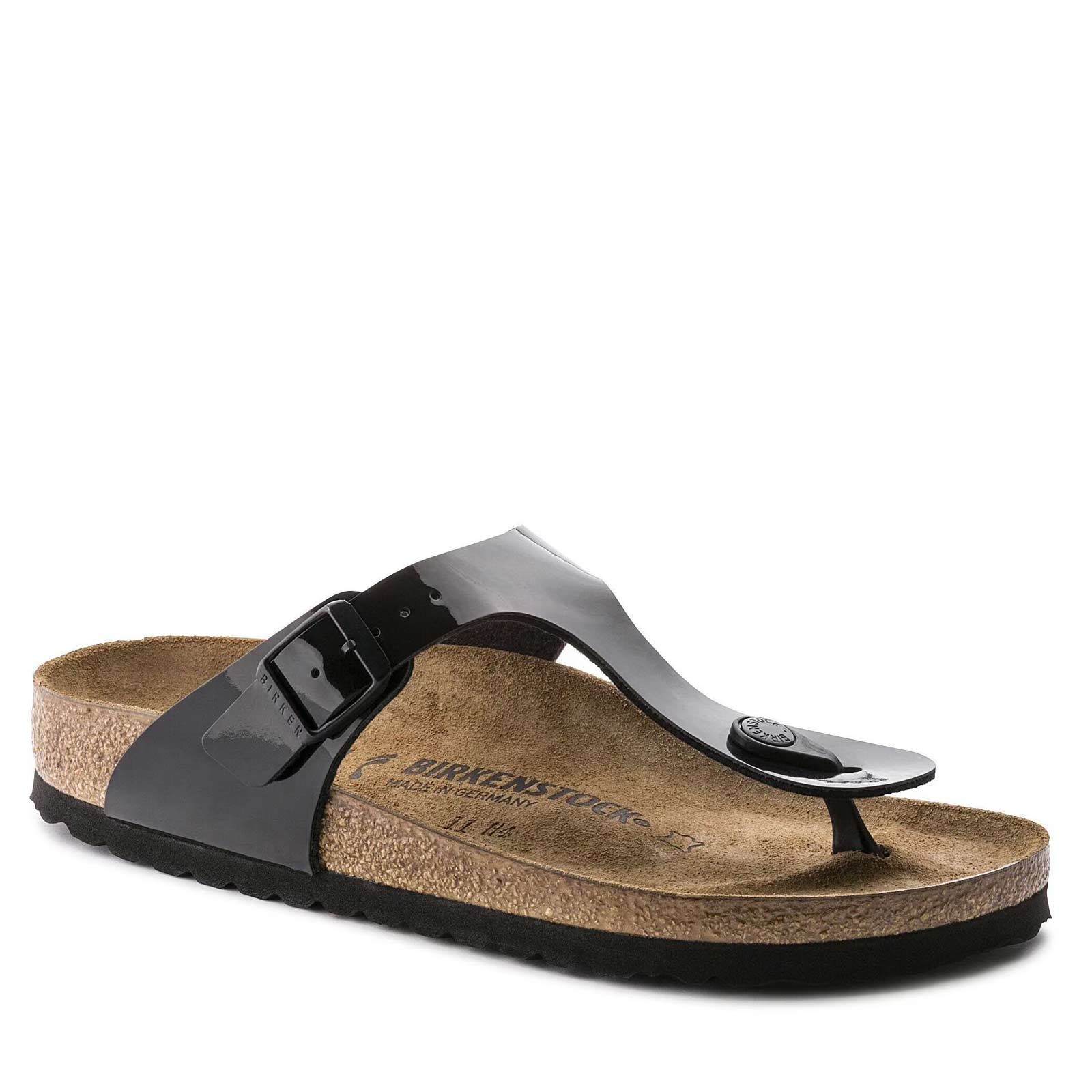 Gizeh Narrow Fit Patent black Birkenstock