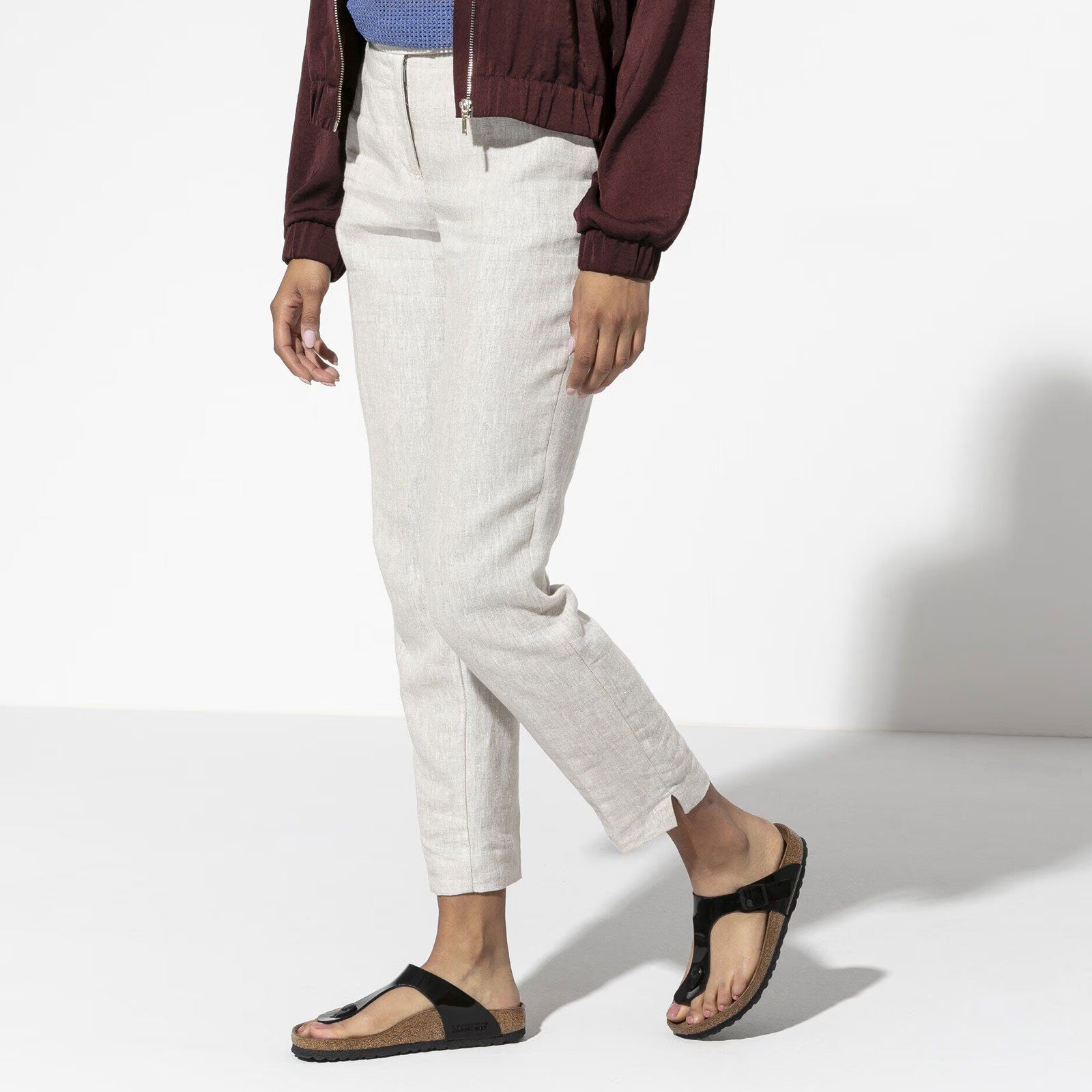 Gizeh Narrow Fit Patent black Birkenstock