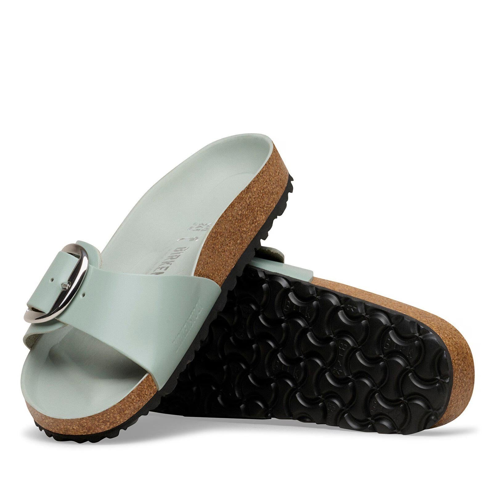 Madrid BB Narrow Fit High Shine pure sage Birkenstock
