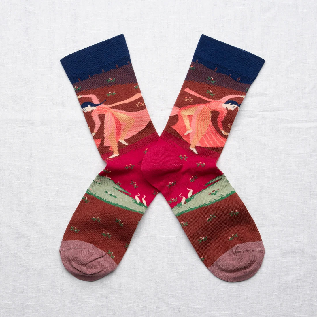 Dark Blue Dance Socks CO301