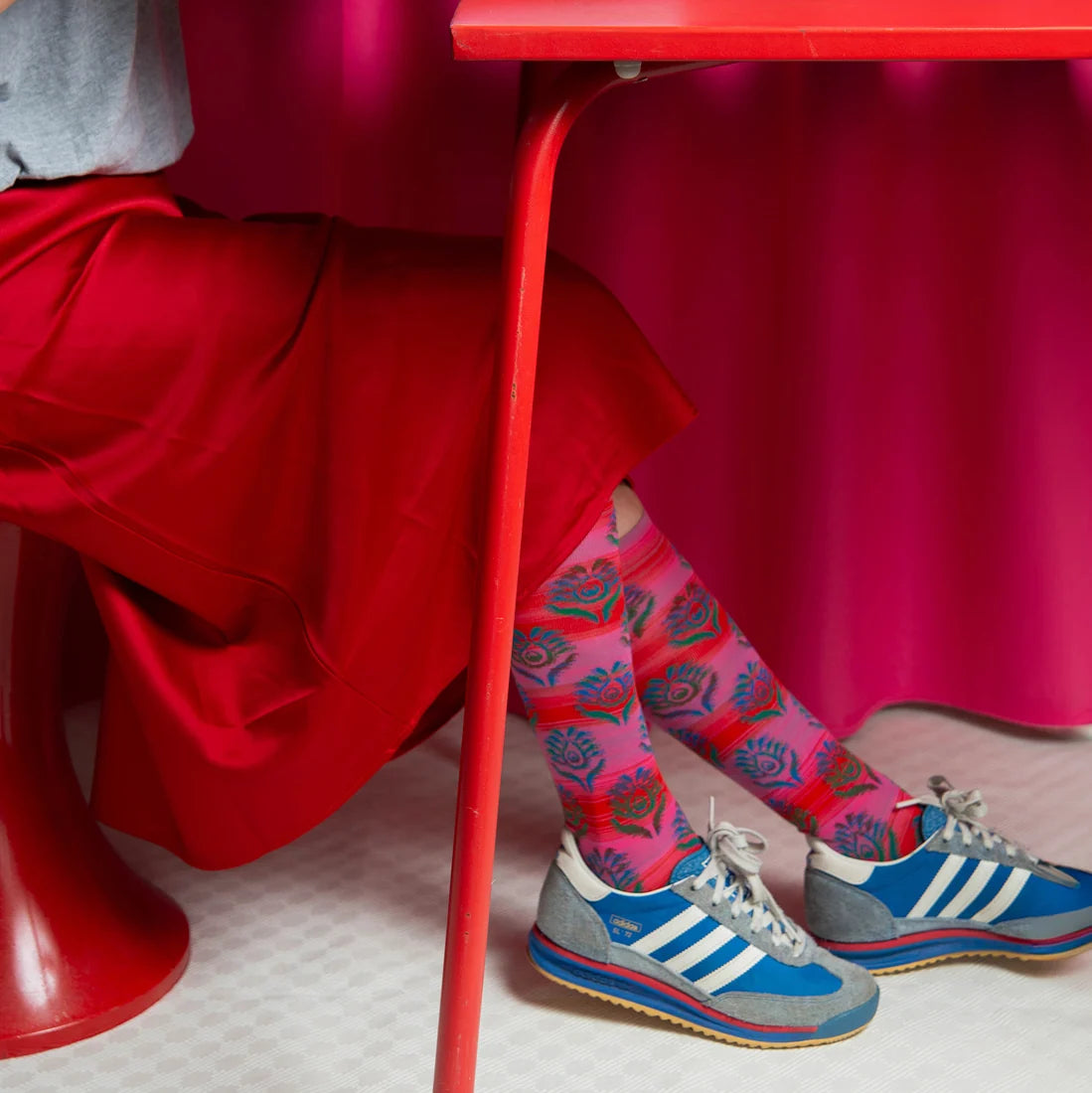 Geranium Milleraie Knee-high Socks CO904